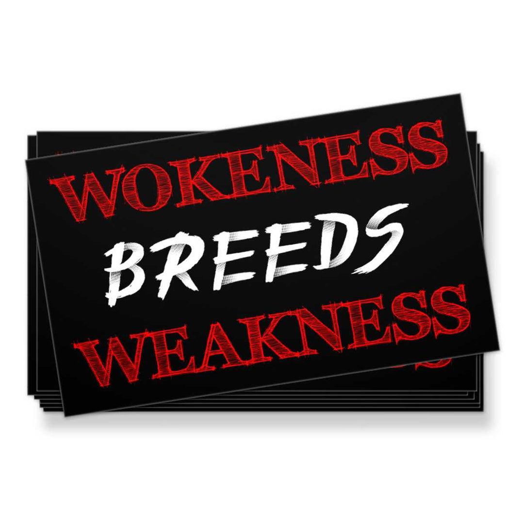 Sticker/Decal / OS Wokeness Breeds Weakness Sticker maga trump