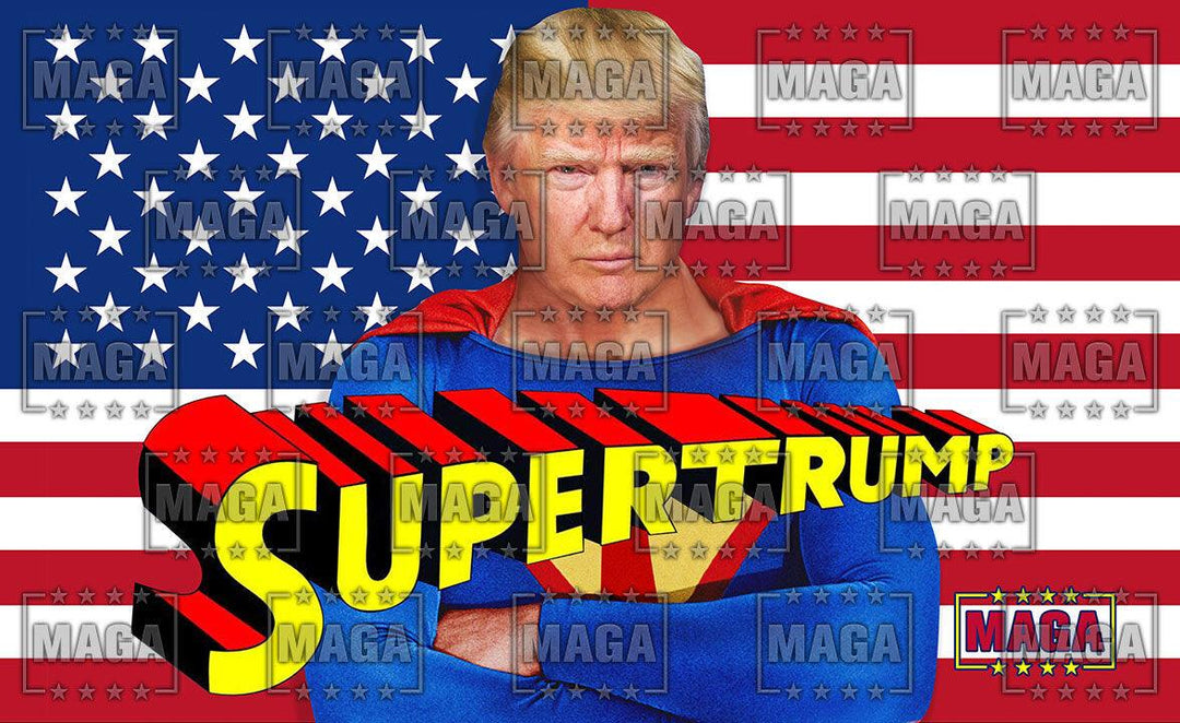 Super Trump Flag - Double Sided maga trump