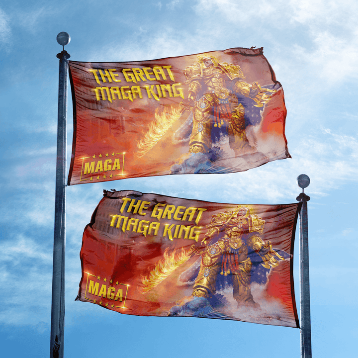 The Great MAGA King Flag - Double Sided maga trump
