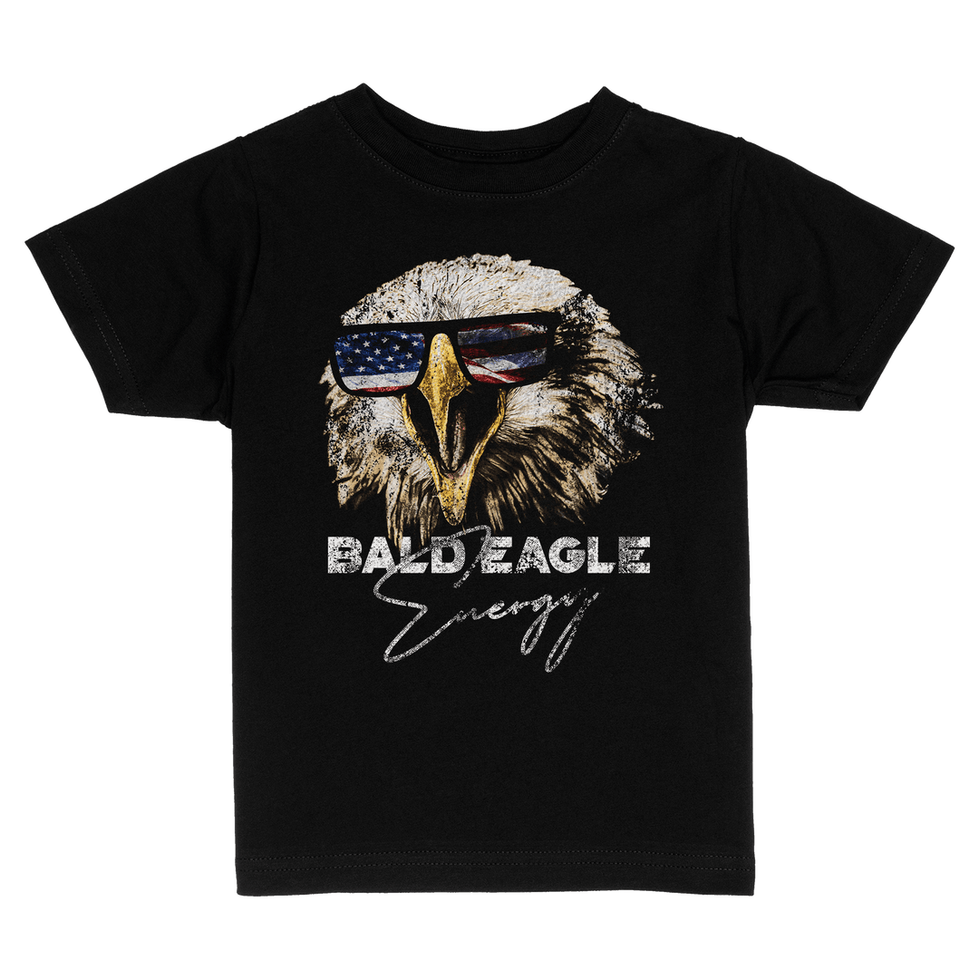 Toddlers Shirt / Black / 2 Toddler Bald Eagle Energy Kids Tee maga trump