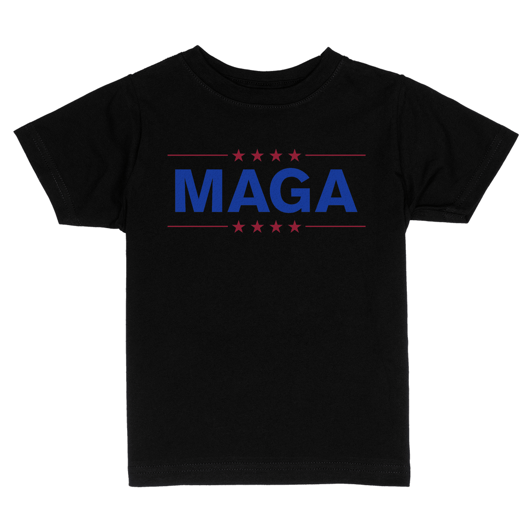 Toddlers Shirt / Black / 2 Toddler MAGA Kids Tee - Black maga trump