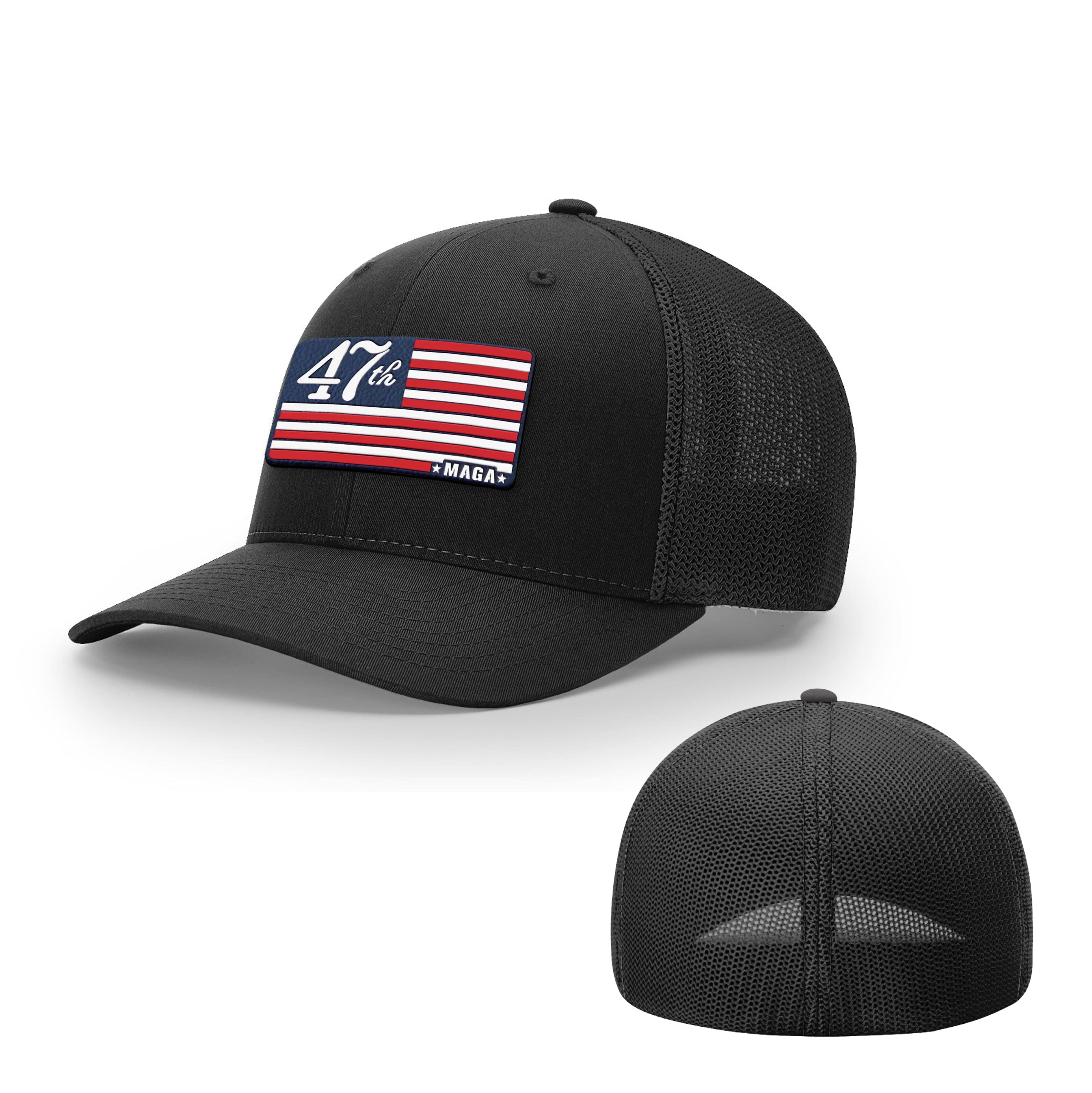 Trucker R-Flex / Black / SM/MD MAGA 47 Flexfit Hat maga trump