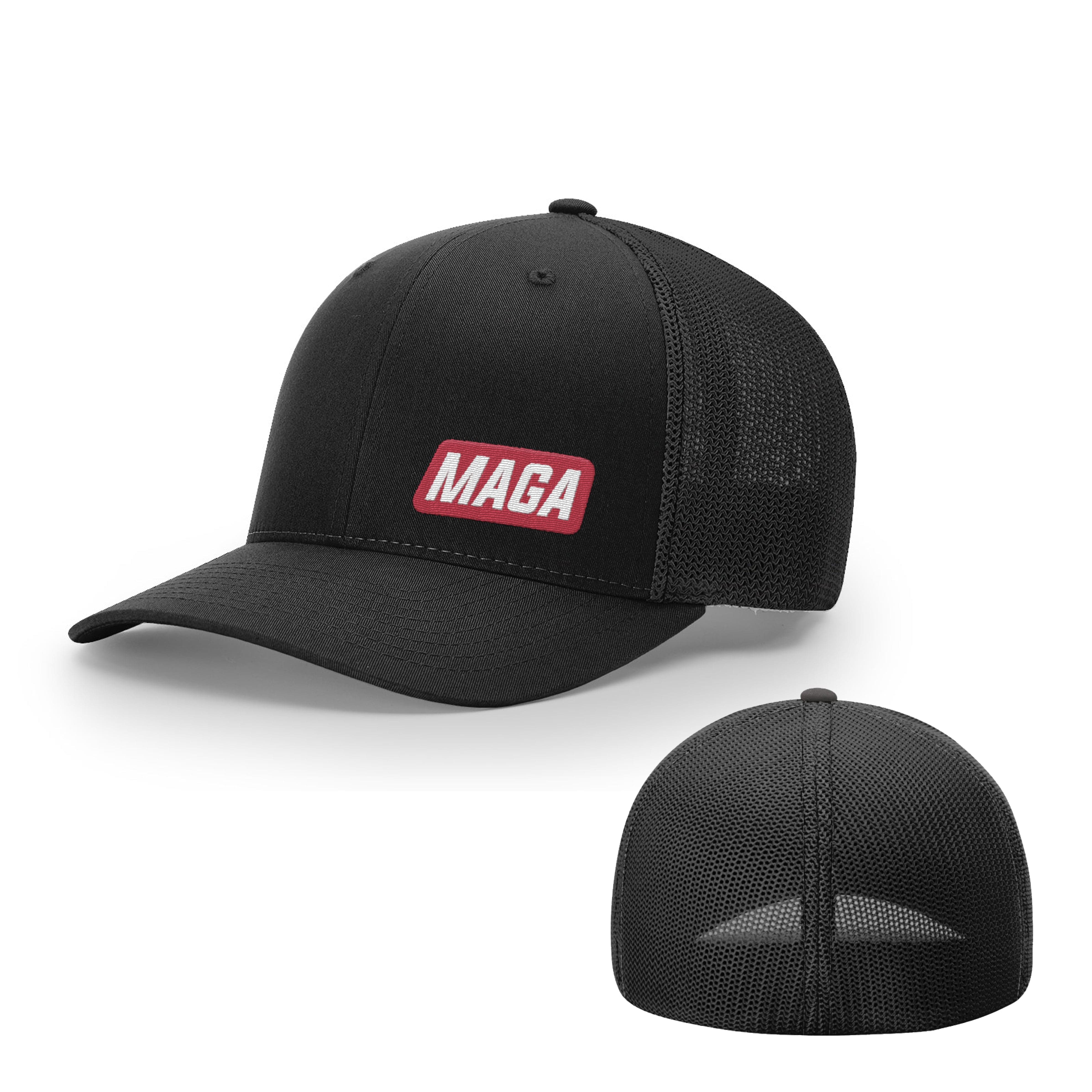 Trucker R-Flex / Black / SM/MD MAGA Flexfit Hat maga trump