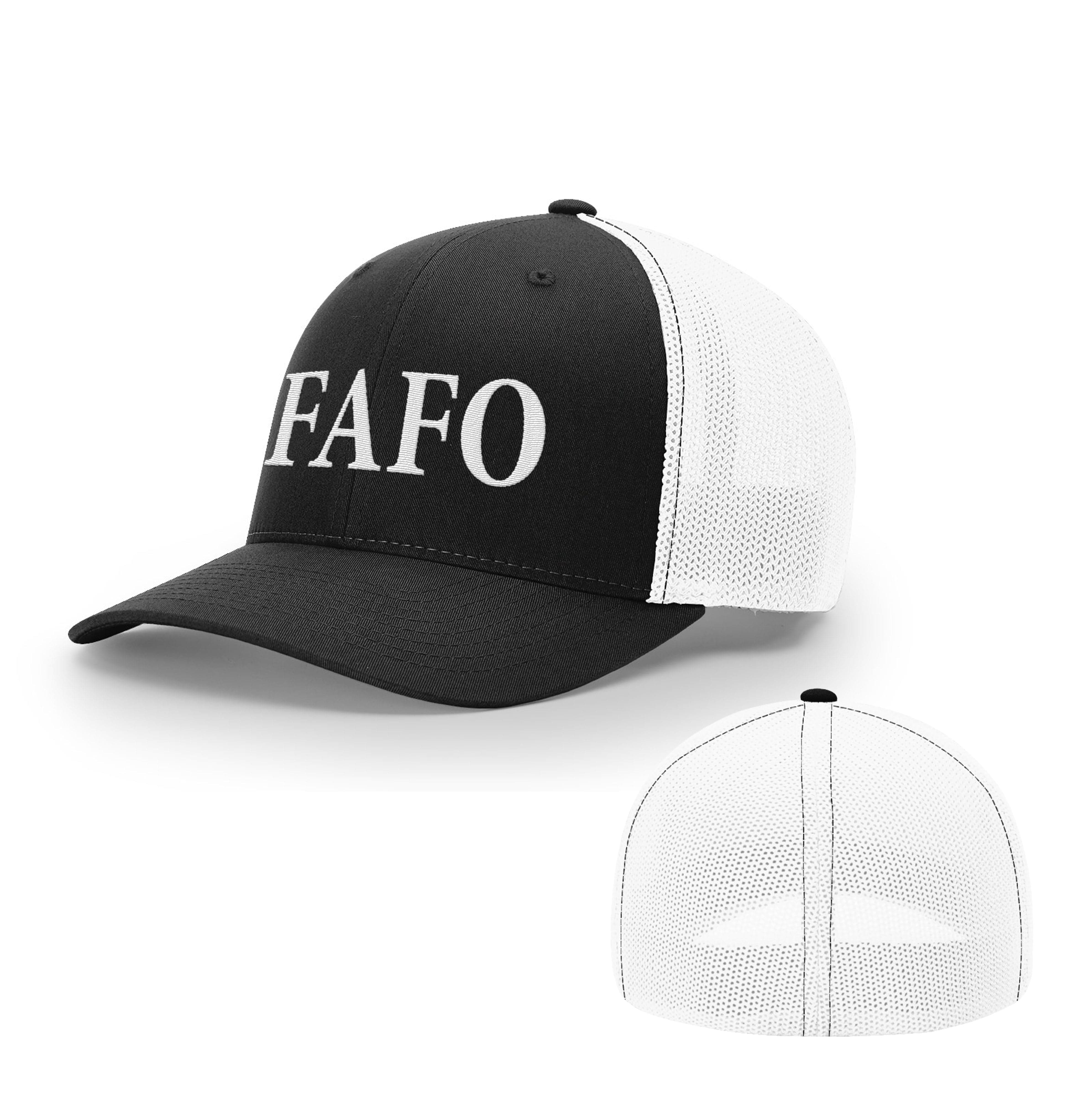 Trucker R-Flex / Black/White / S/M FAFO Flexfit Hat maga trump