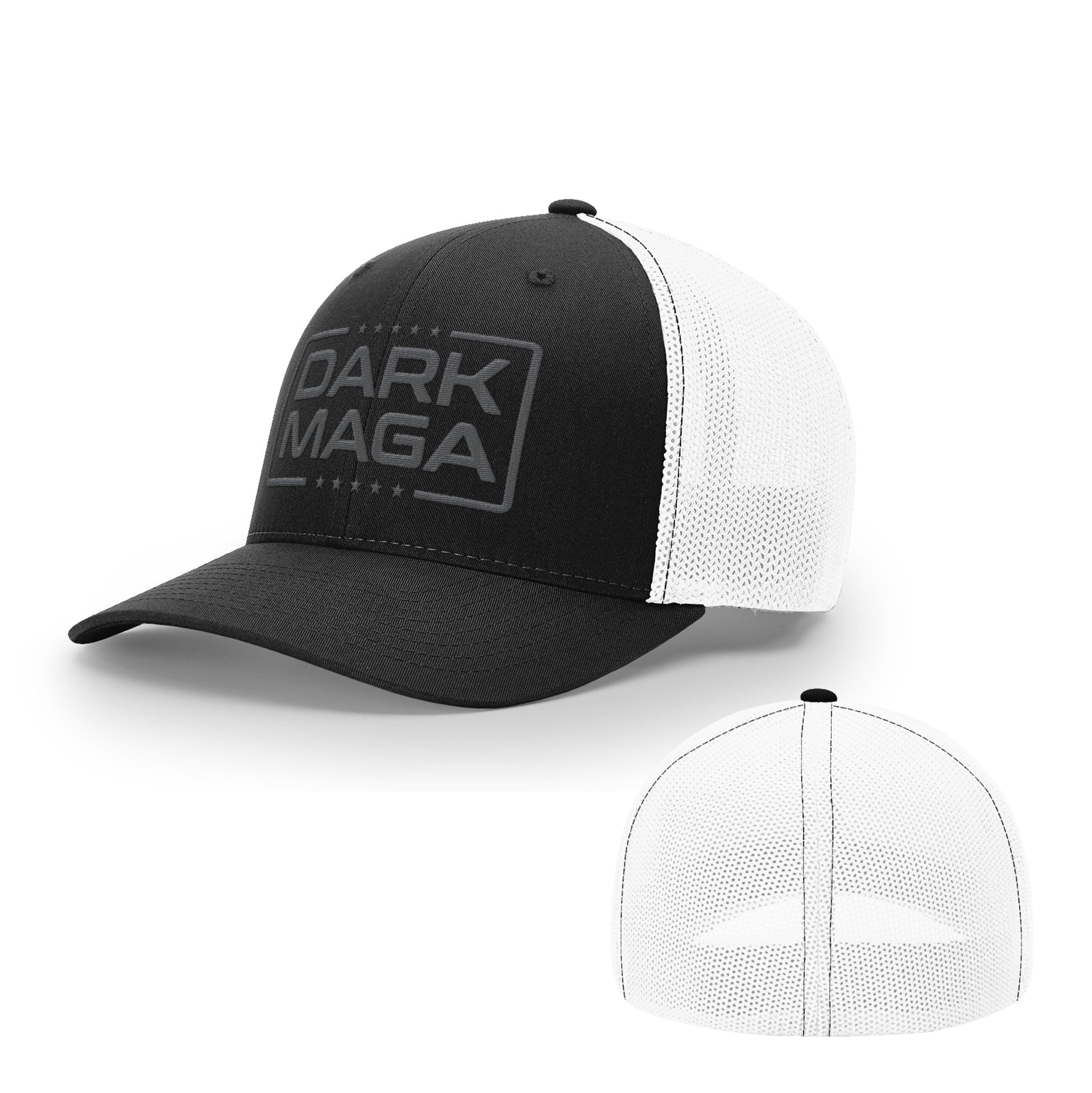 Trucker R-Flex / Black/ White / SM/MD Dark MAGA V2 Flexfit Hat maga trump