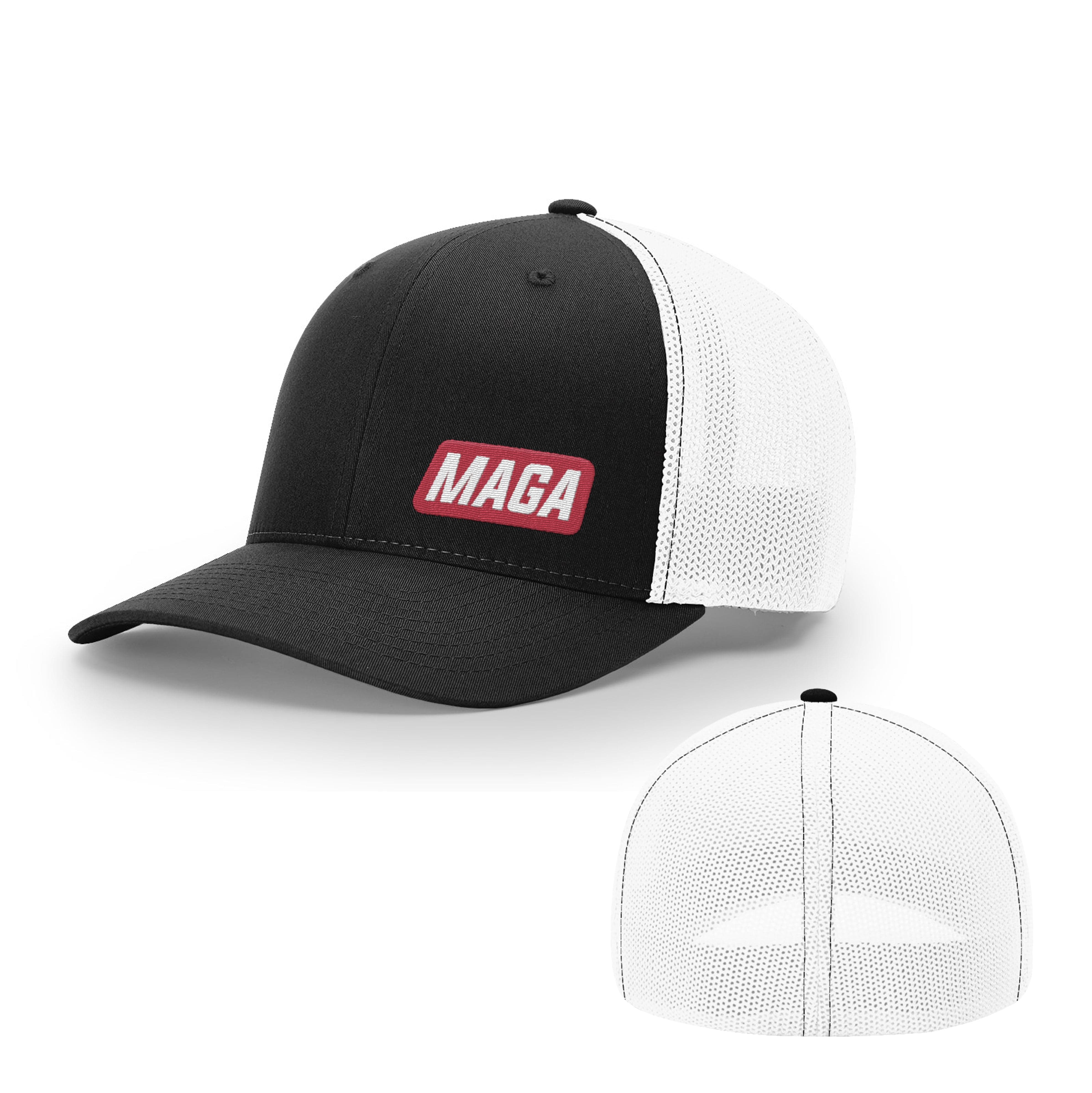Trucker R-Flex / Black/ White / SM/MD MAGA Flexfit Hat maga trump
