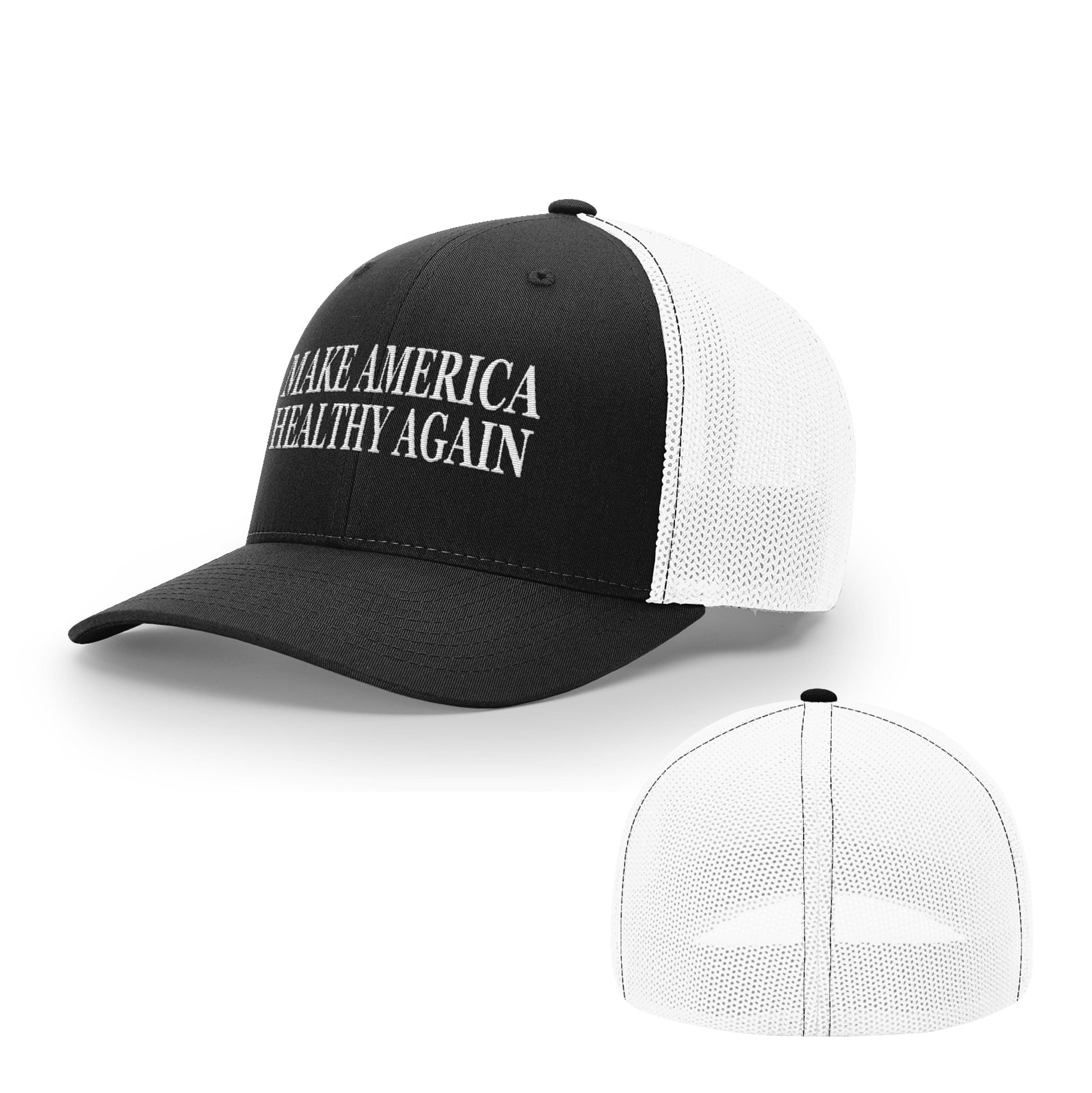 Trucker R-Flex / Black/ White / SM/MD Make America Healthy Again Flexfit Hat maga trump
