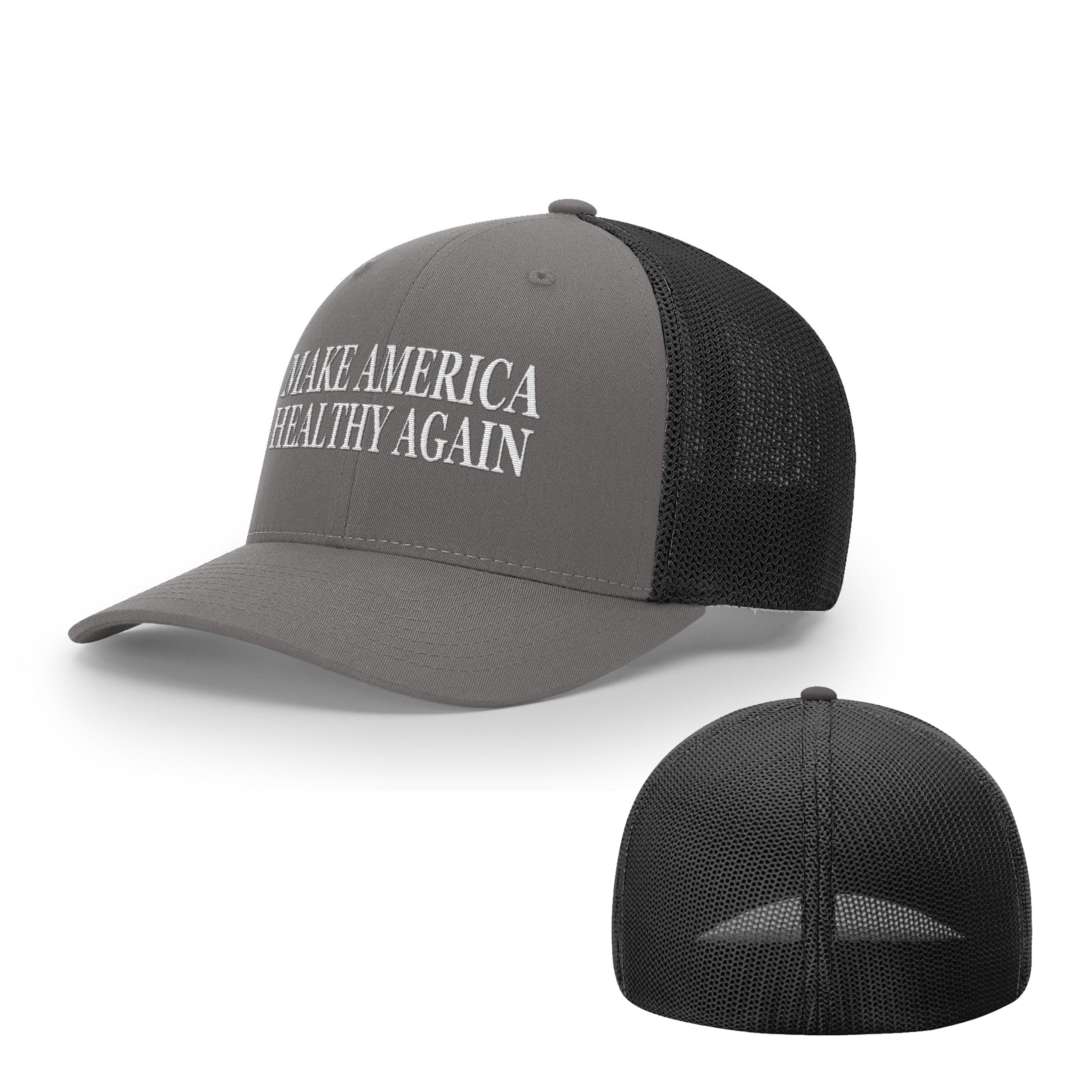 Trucker R-Flex / Charcoal/ Black / SM/MD Make America Healthy Again Flexfit Hat maga trump