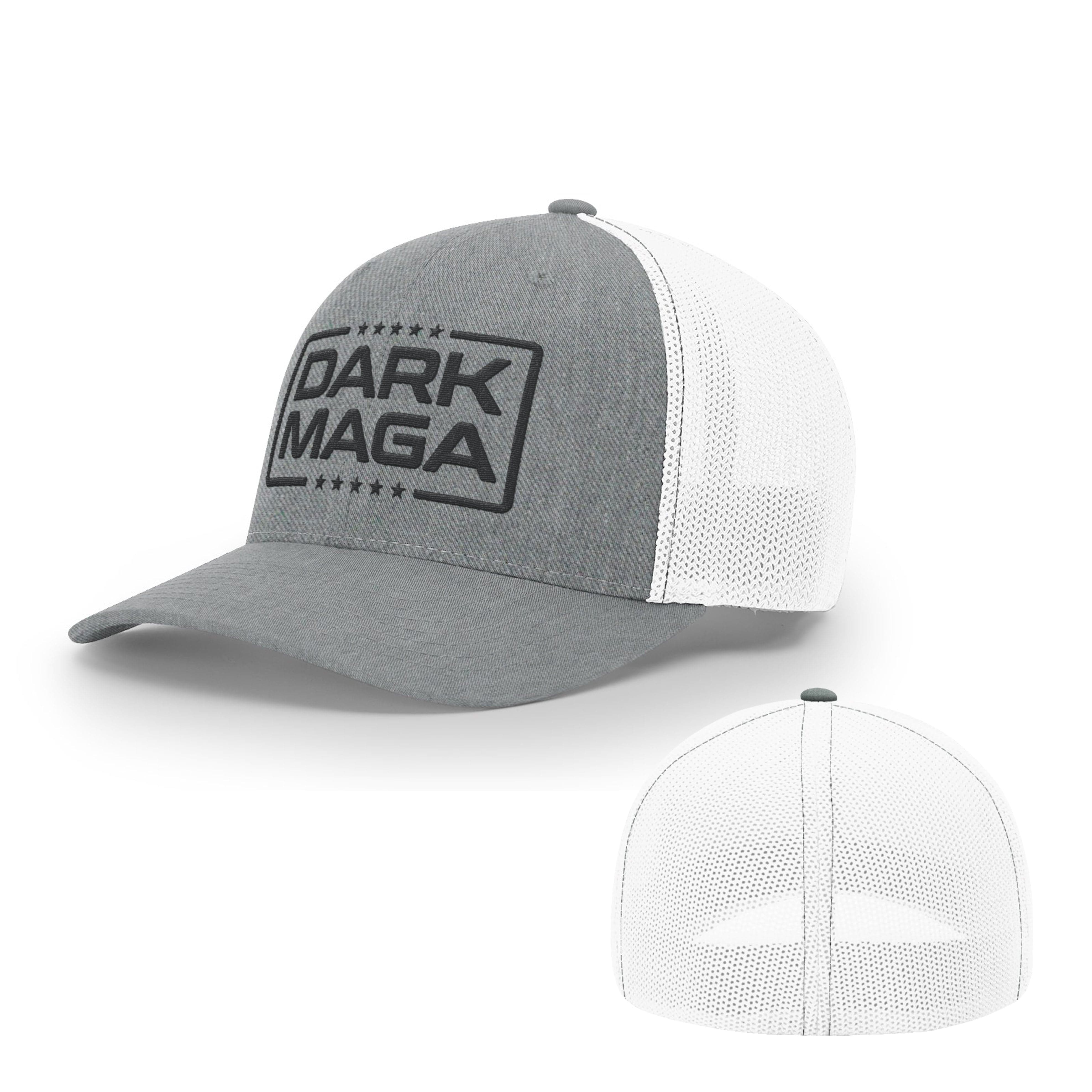 Trucker R-Flex / Heather Grey/ White / SM/MD Dark MAGA V2 Flexfit Hat maga trump
