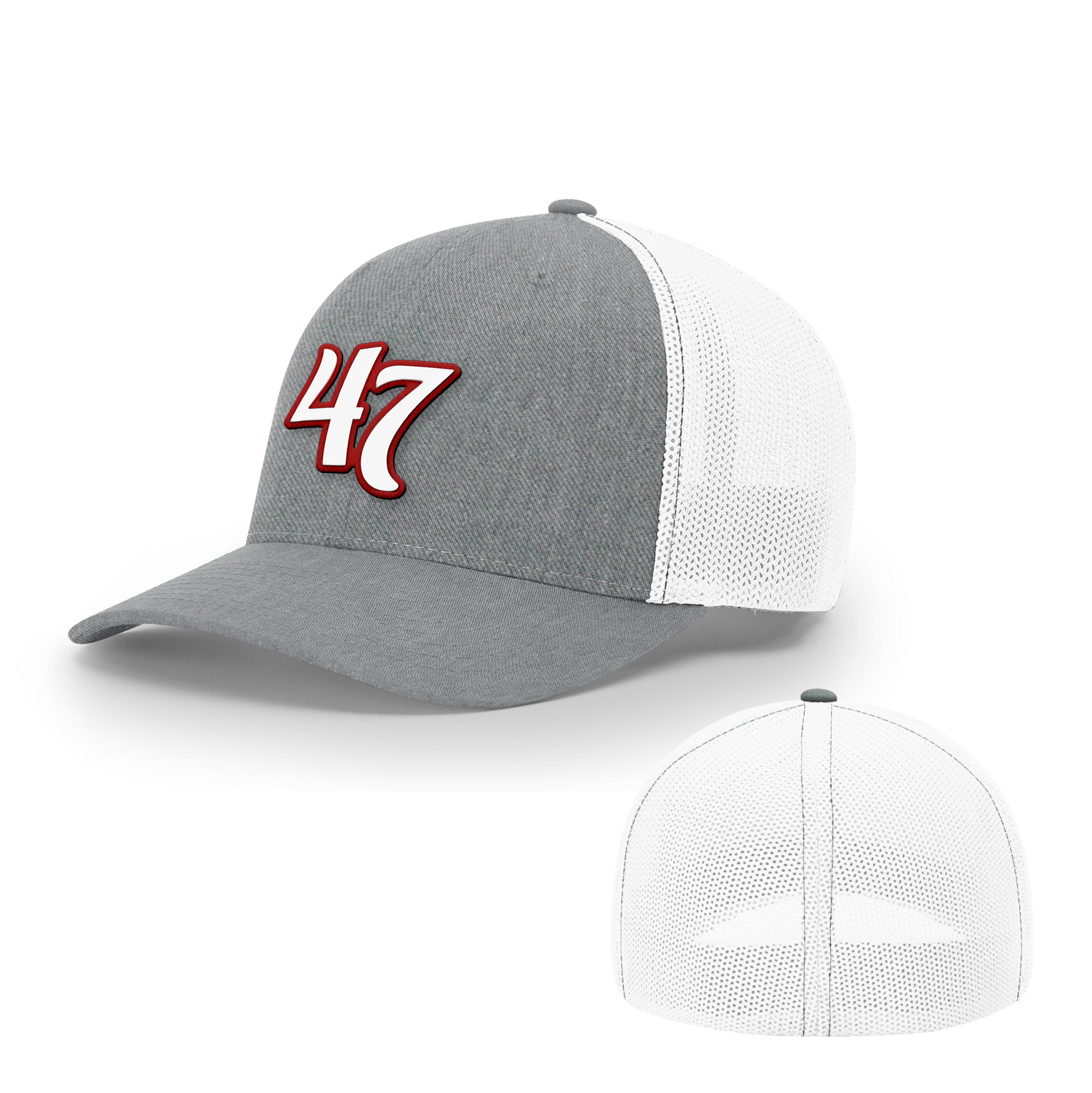 Trucker R-Flex / Heather Grey/ White / SM/MD Trump 47th President Flexfit Hat maga trump