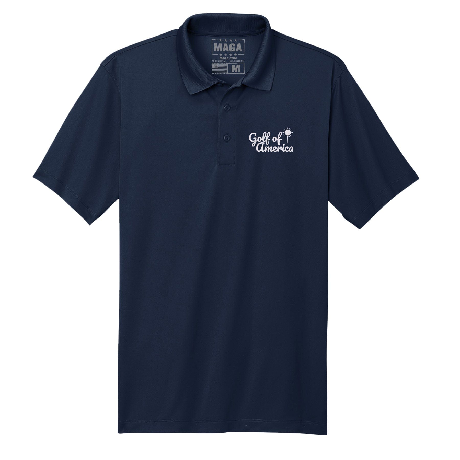 True Navy / S Golf Of America Polo Shirt maga trump