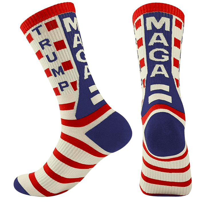 Trump MAGA Cream Trump MAGA Socks maga trump