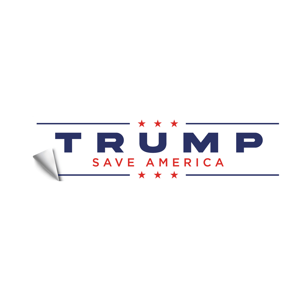 Trump Save America Bumper Sticker maga trump
