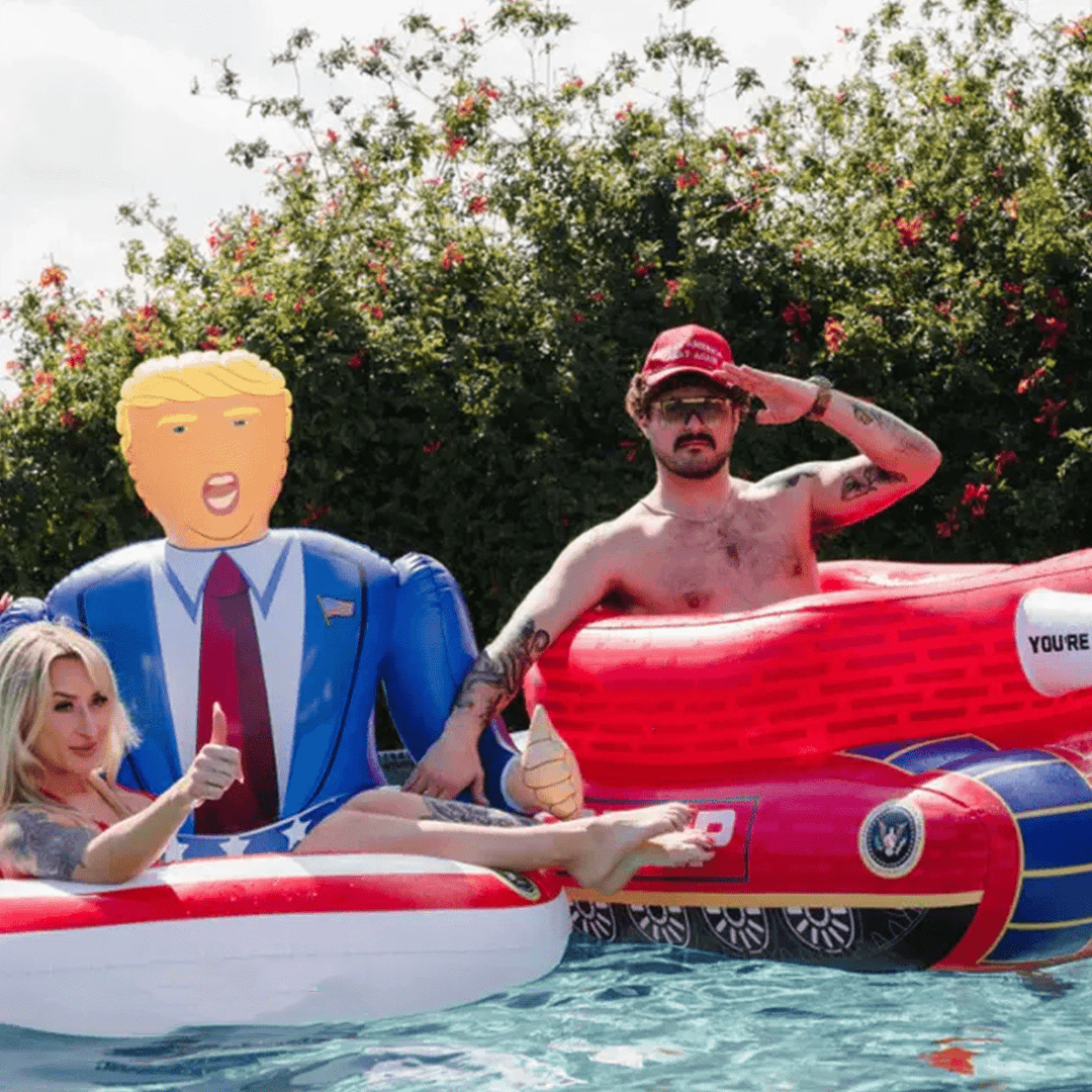Trump Talking Pool Float maga trump