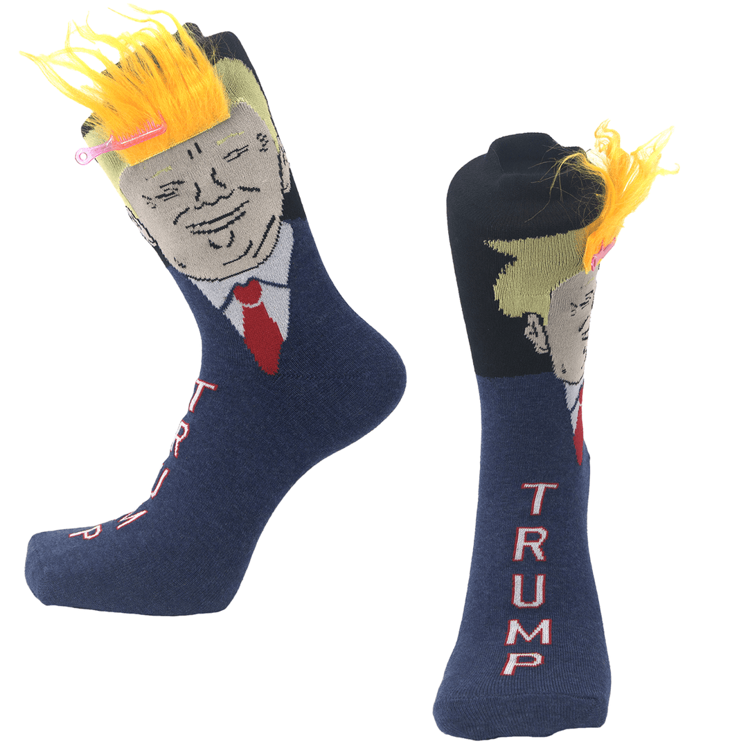 Trump With Hair Trump With Hair Socks maga trump