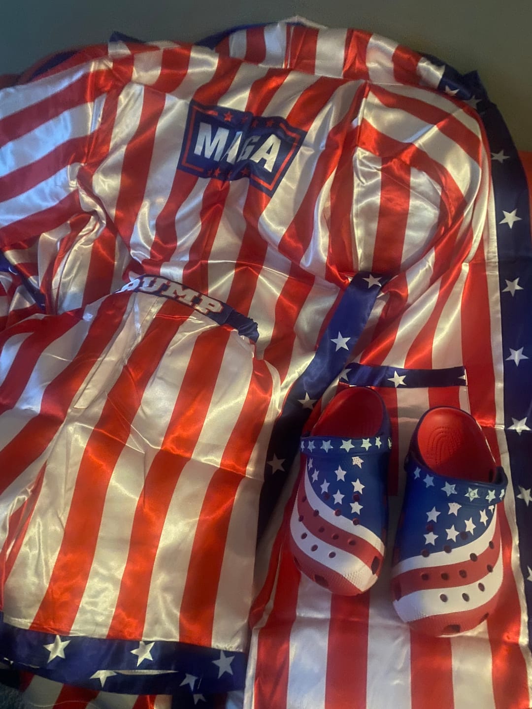 Trumpy Balboa - Boxing Costume: Robe & Shorts maga trump