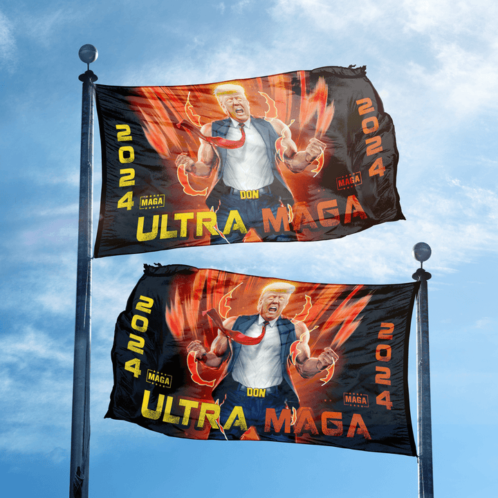 Ultra MAGA Flag - Double Sided maga trump