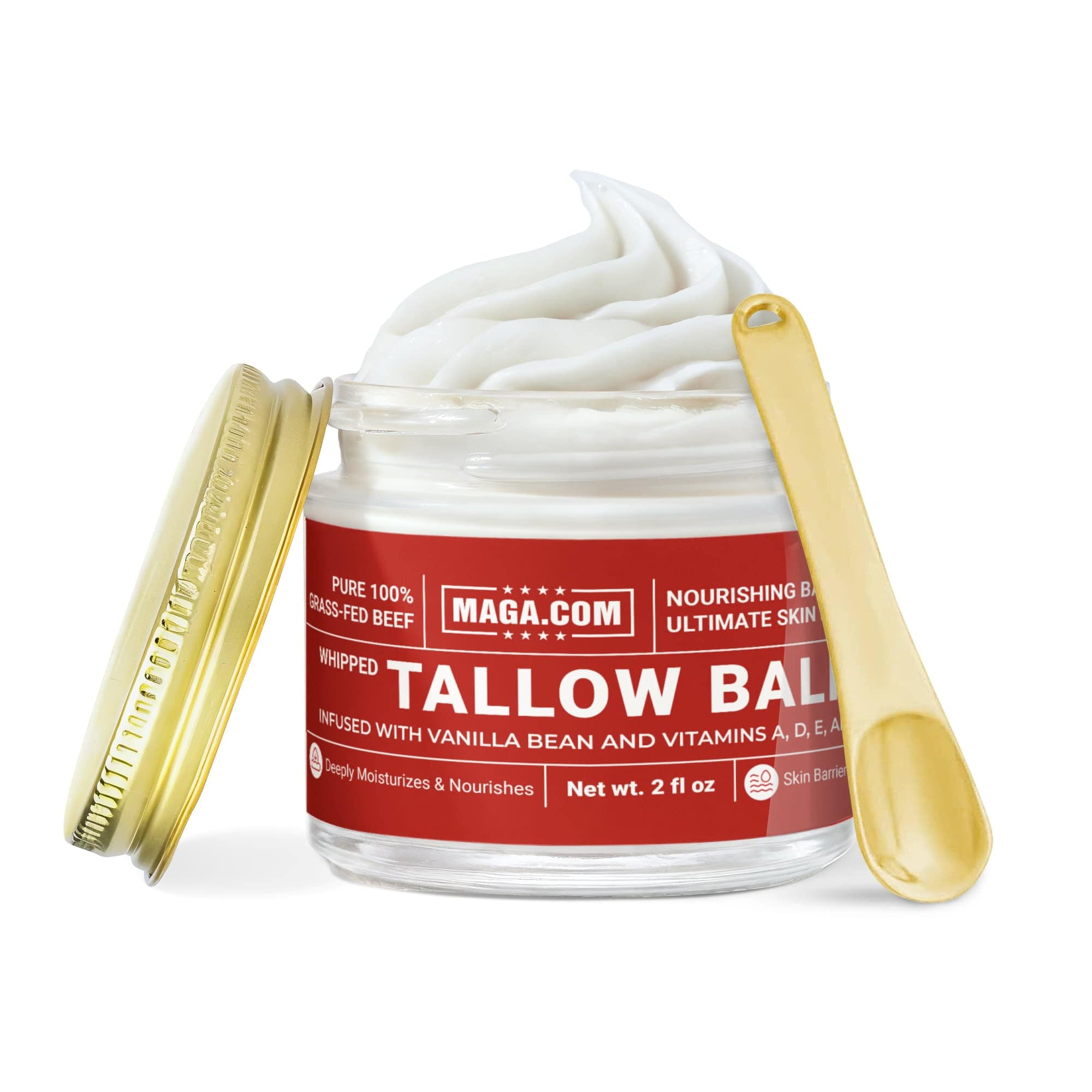 Whipped Grass-Fed Tallow Balm with Vanilla Bean maga trump