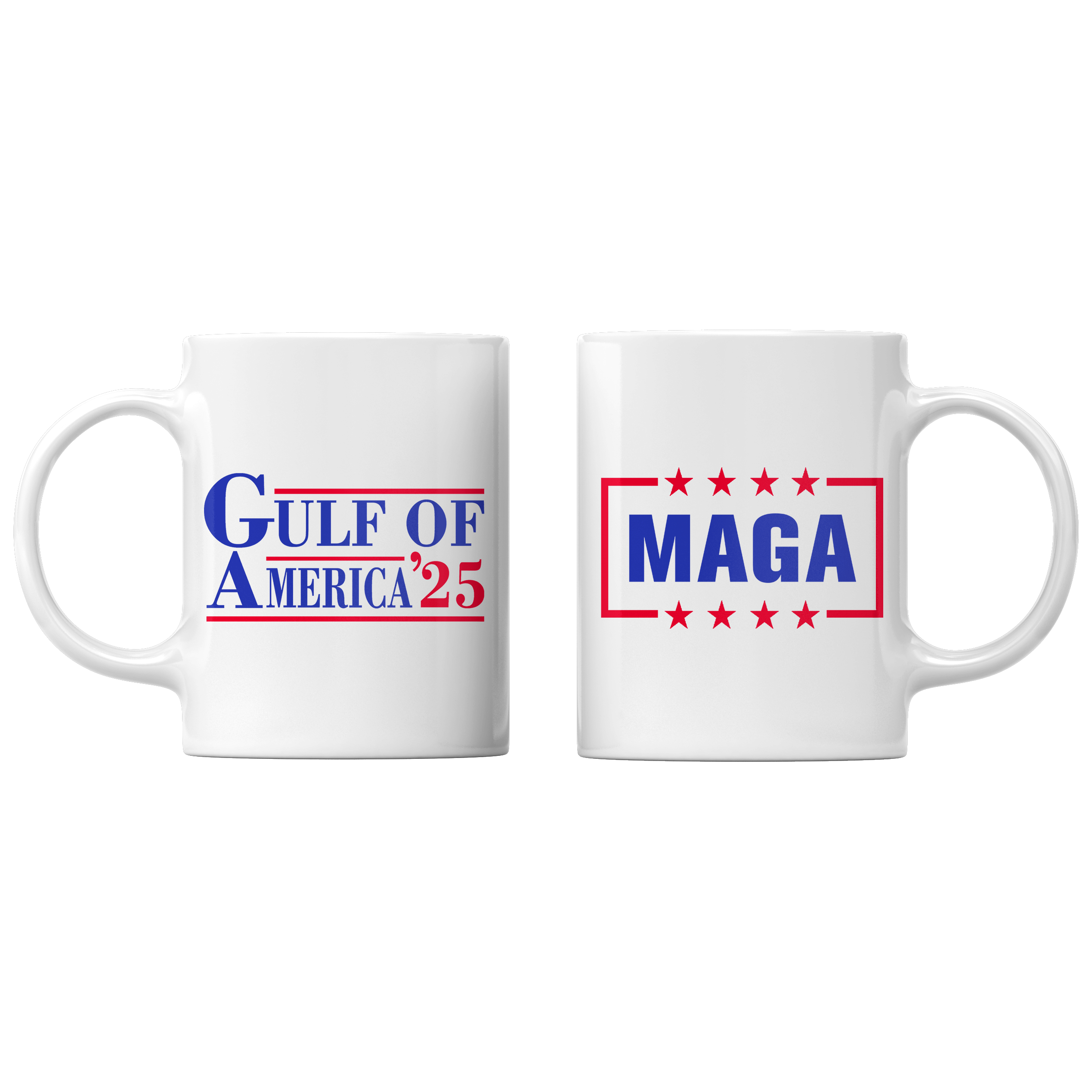 White Gulf of America '25 Mug maga trump