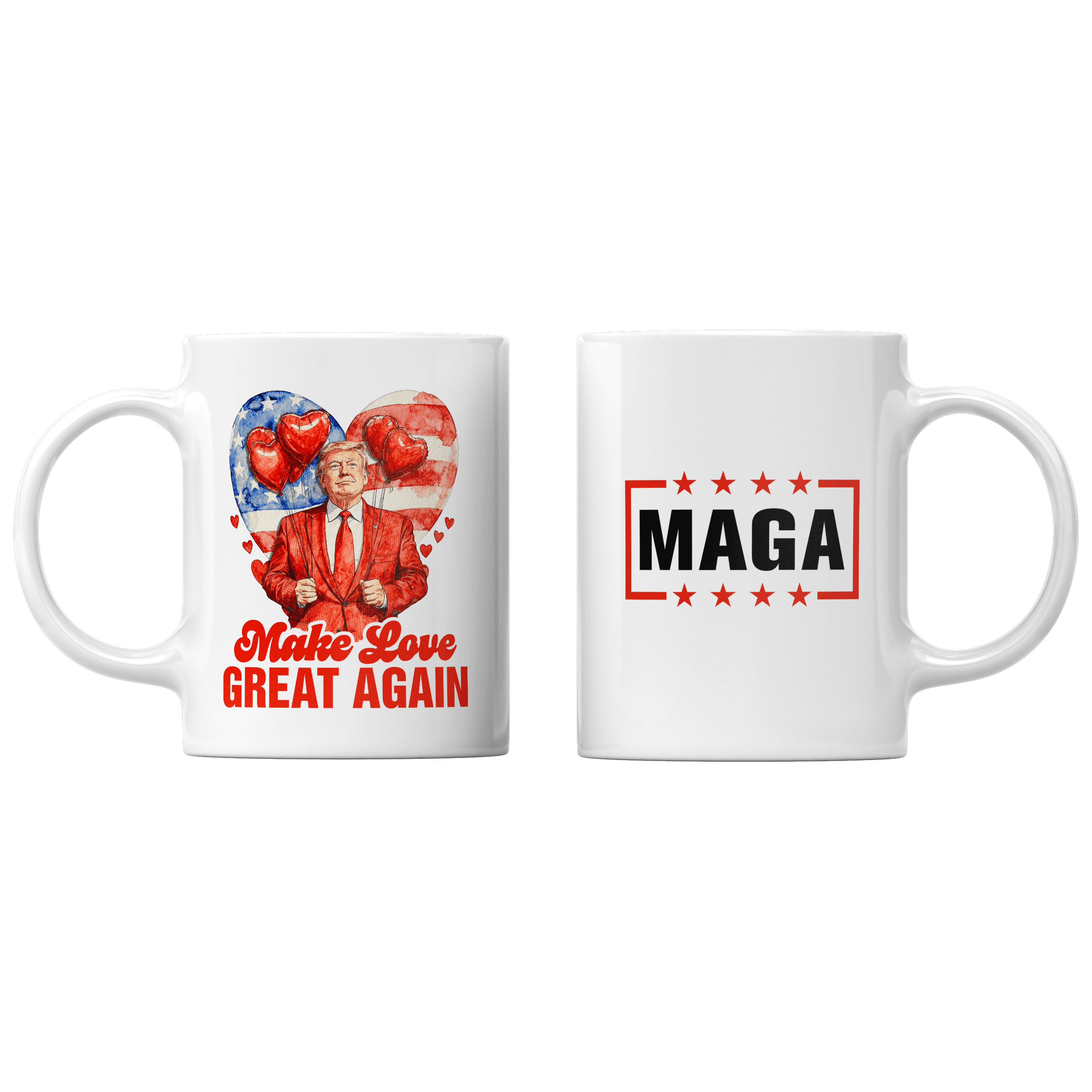 White Make Love Great Again Mug maga trump