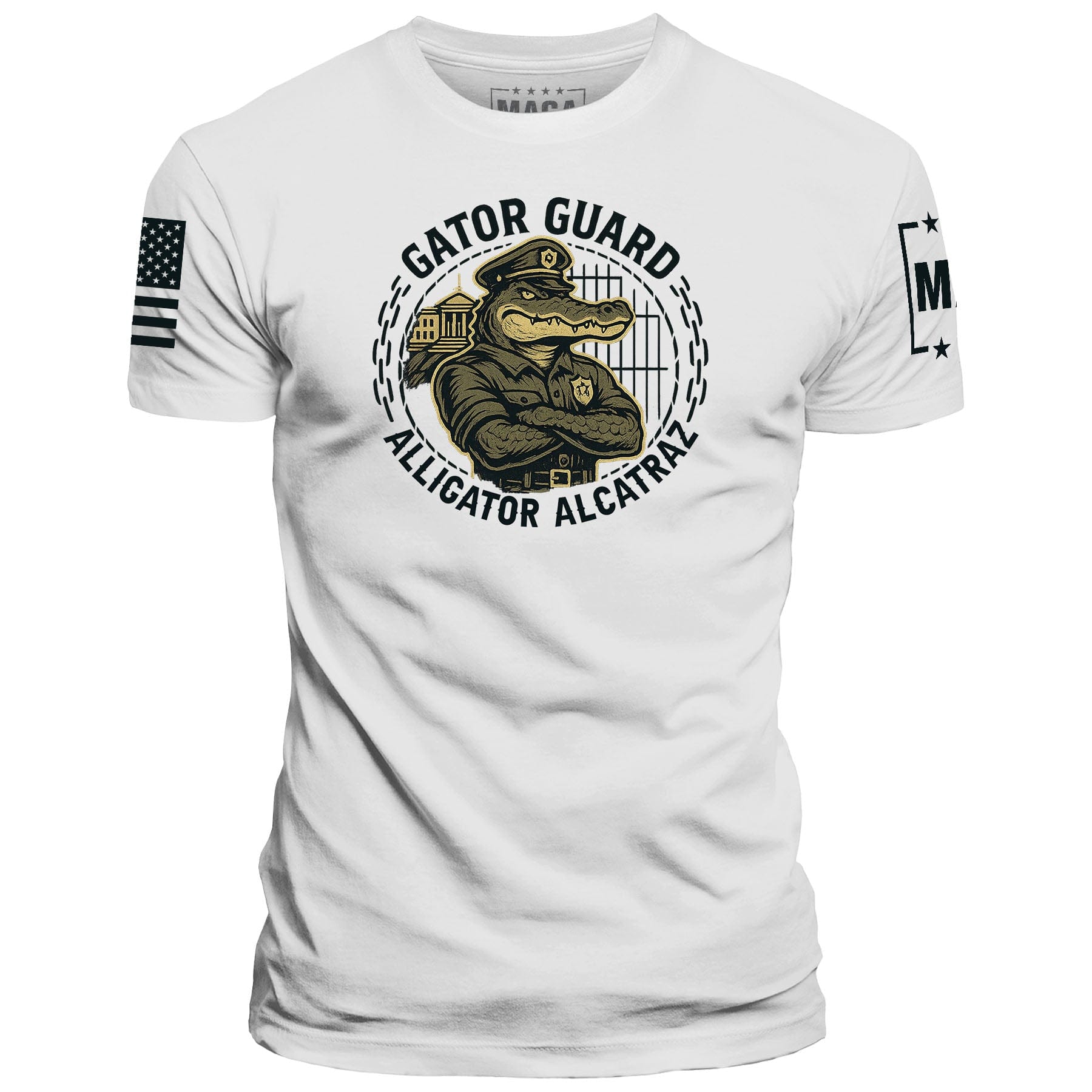 White / S Gator Guard maga trump