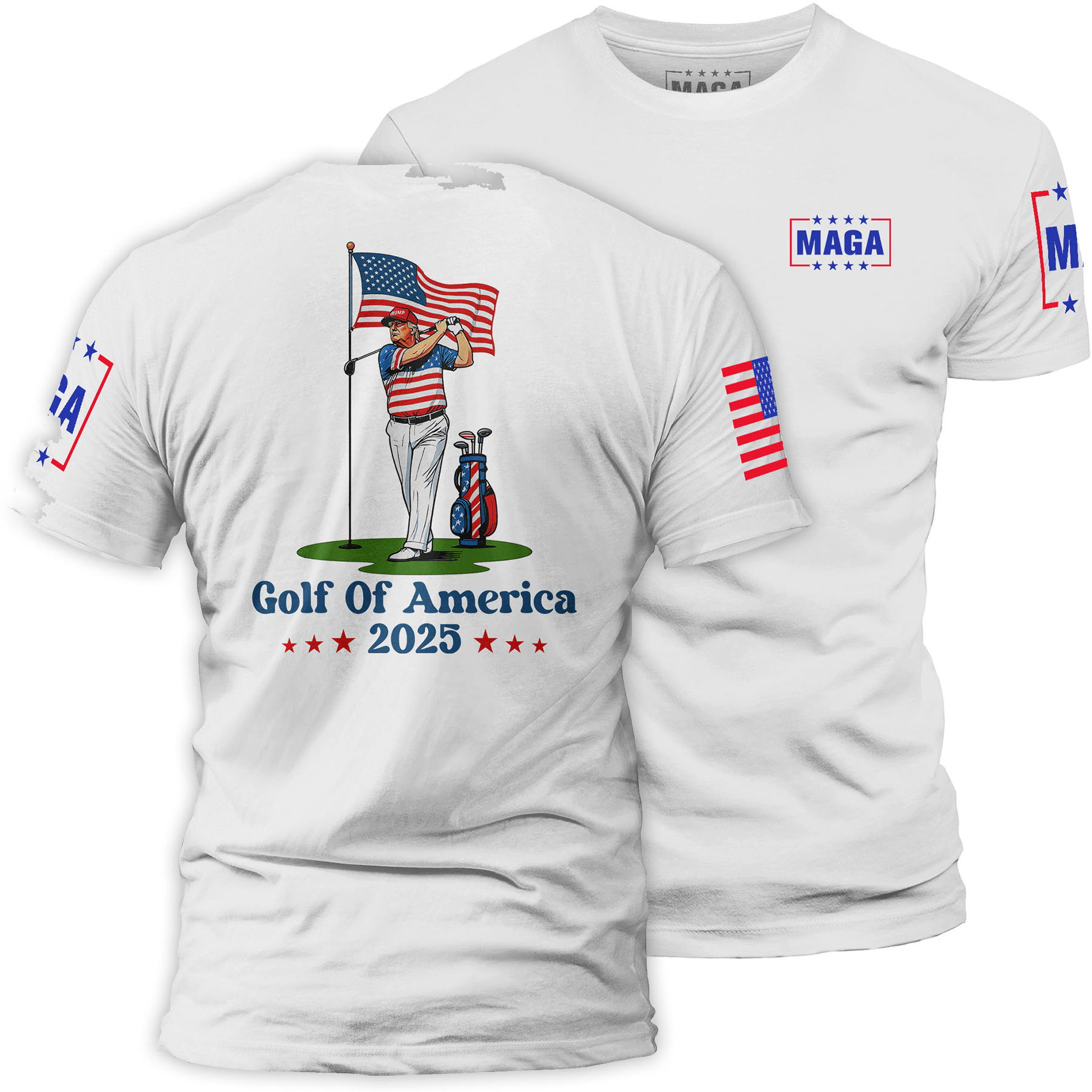 White / S Golf Of America-2025 maga trump