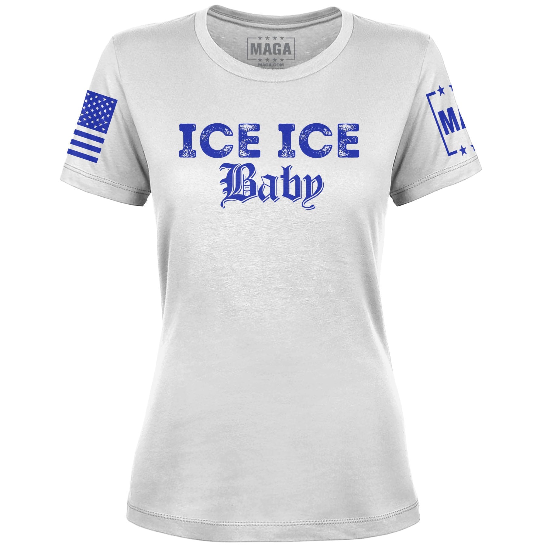 White / S Ice Ice Baby Ladies Tee maga trump