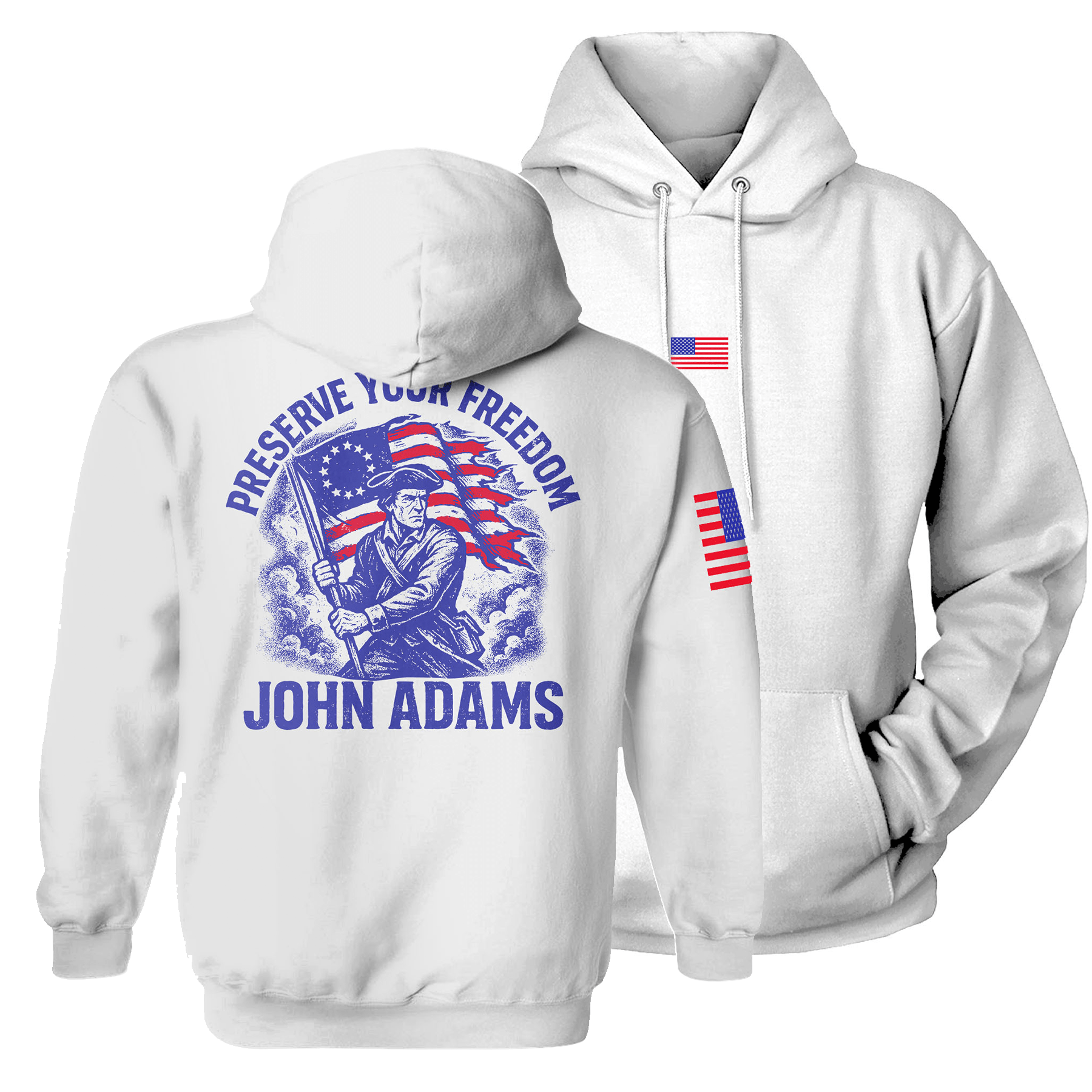 White / S Preserve Your Freedom Hoodie maga trump
