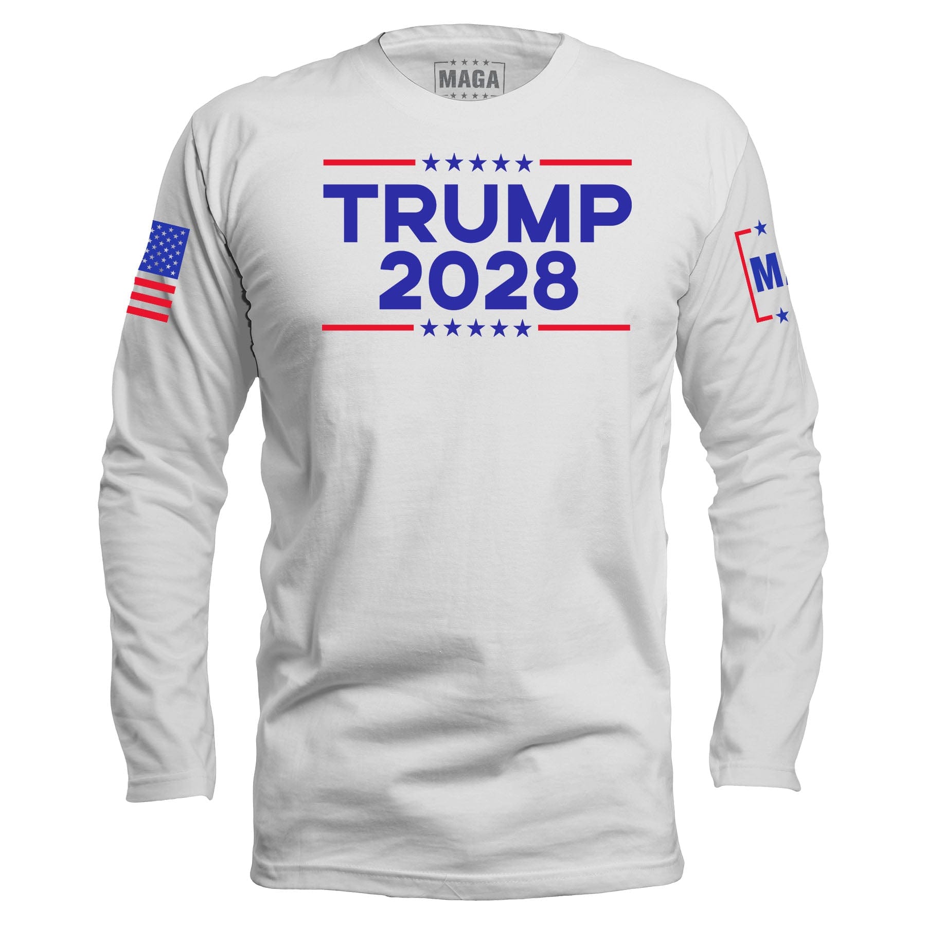 White / S Trump 2028 Long Sleeve maga trump