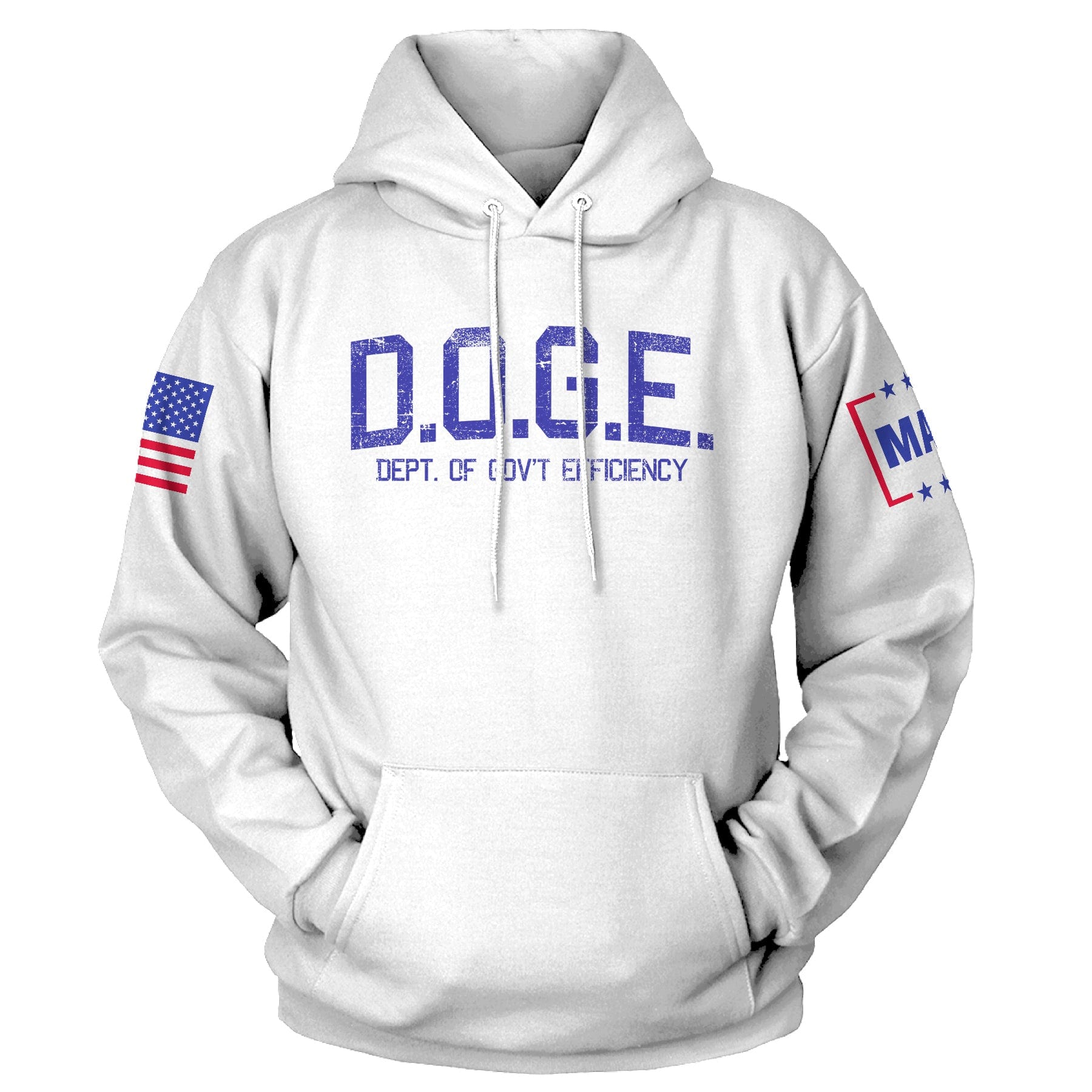 White / XS D.O.G.E Department Of Government Efficiency v2 Hoodie maga trump