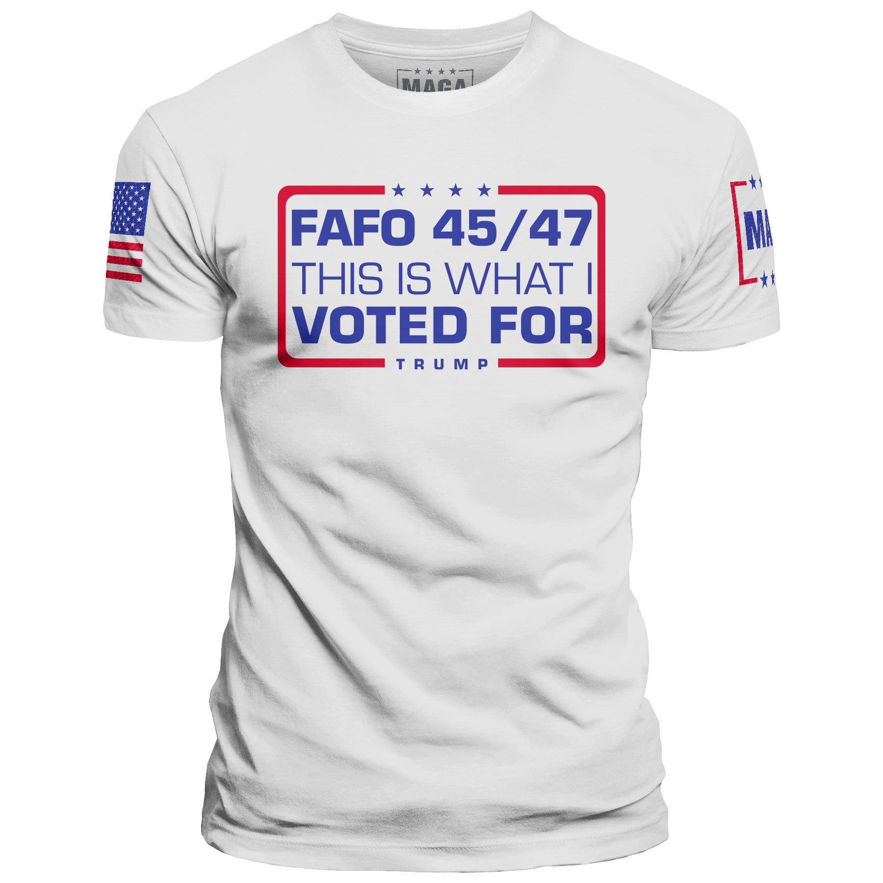 White / XS FAFO 45 47 - This is What I Voted For maga trump