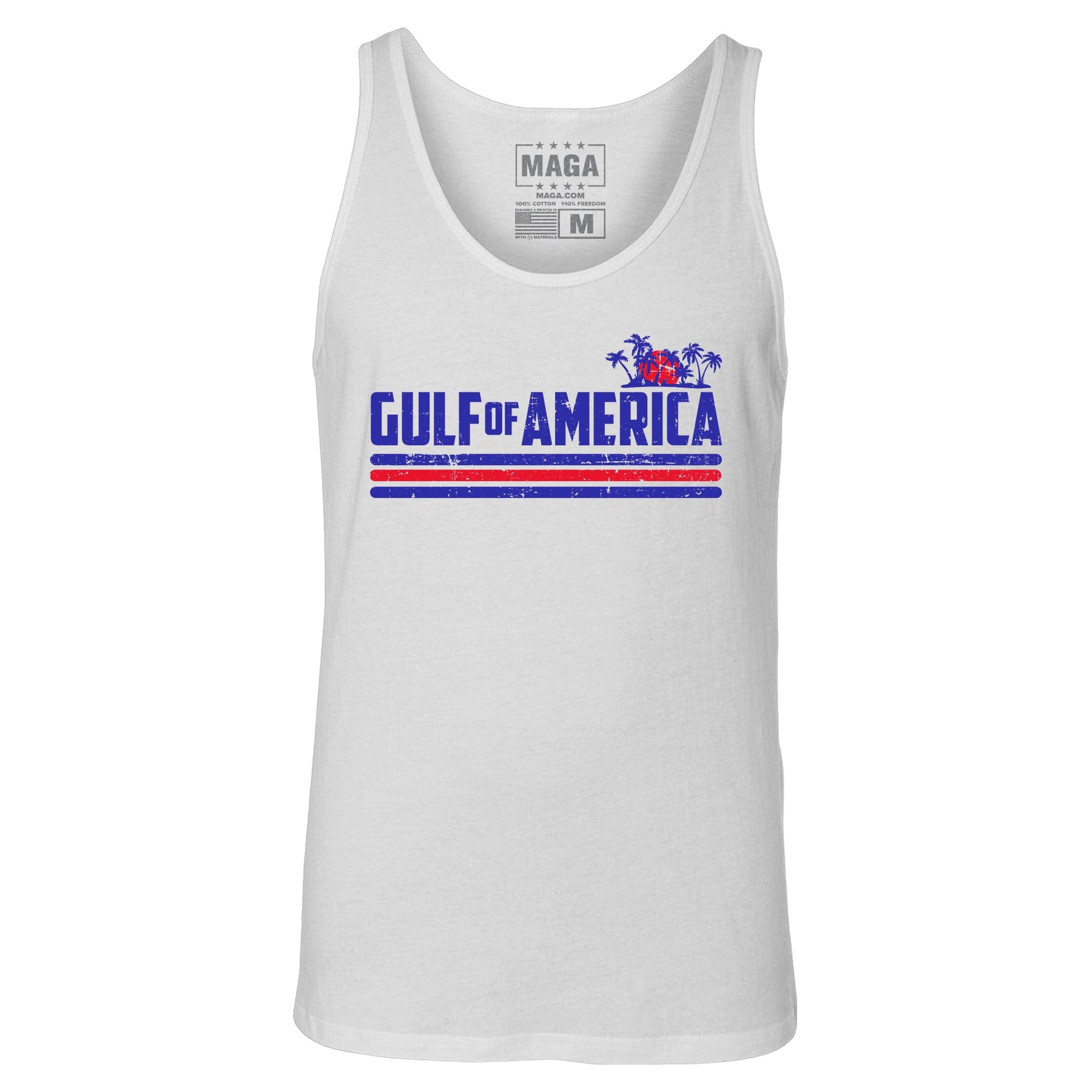 White / XS Gulf of America Vintage Tank Top maga trump