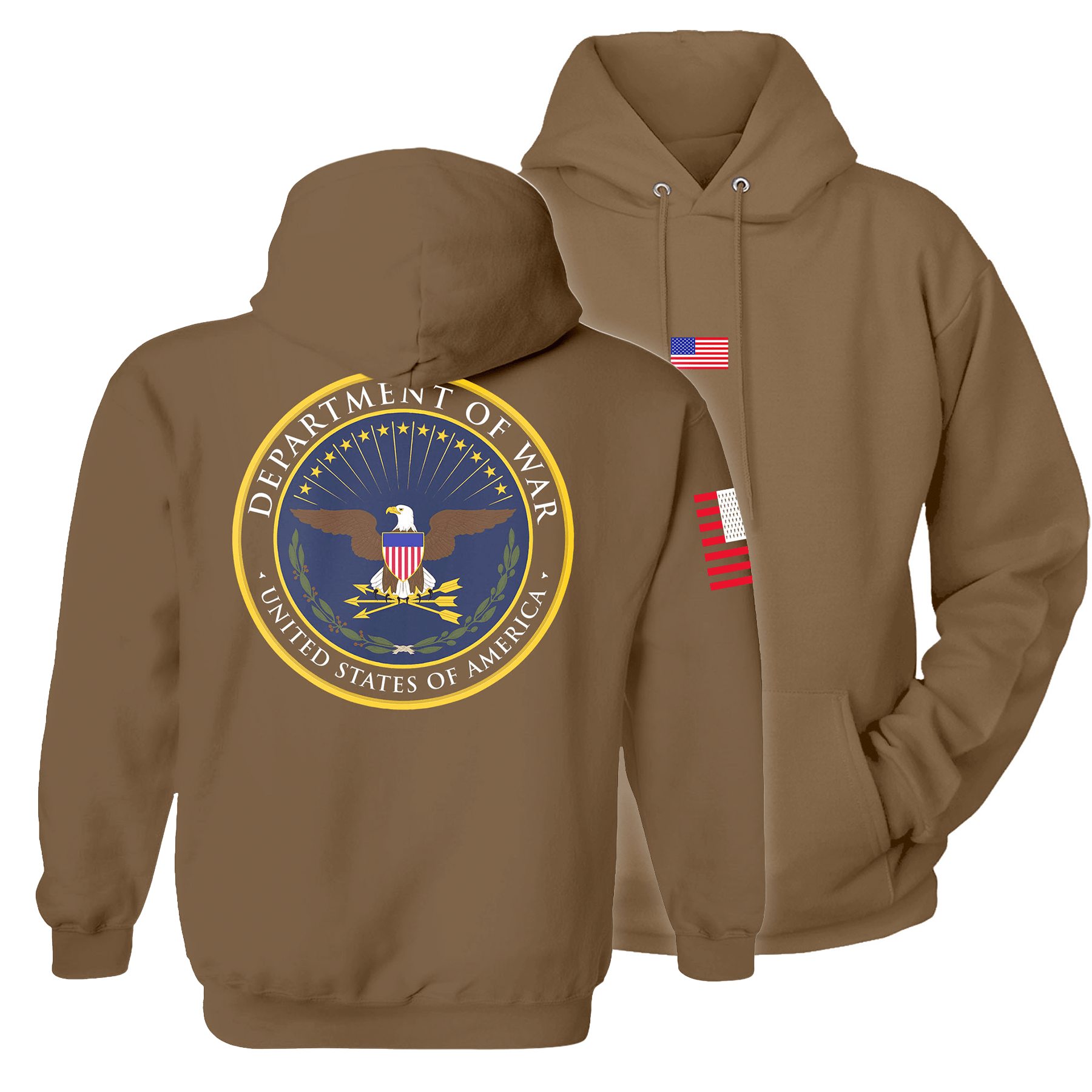 Woodland / S Department of War Hoodie maga trump