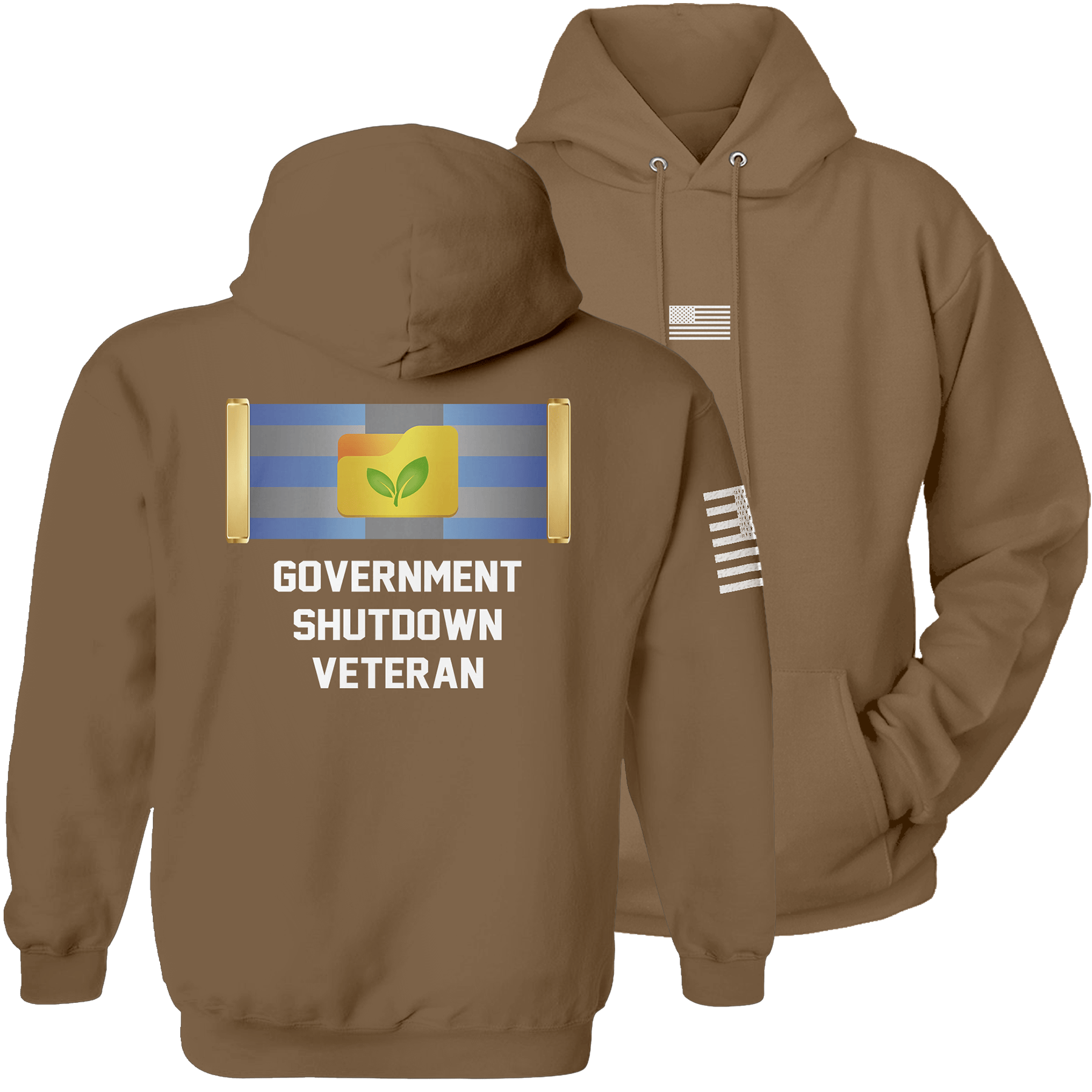 Woodland / S Government Shutdown Veteran Hoodie | Fall Edition maga trump