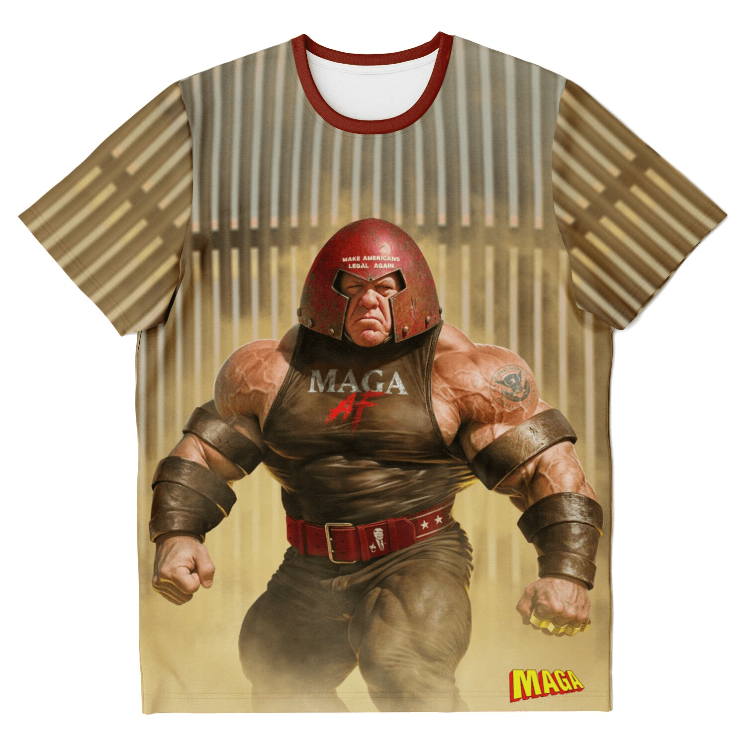 XS Homan All Over Print Shirt maga trump