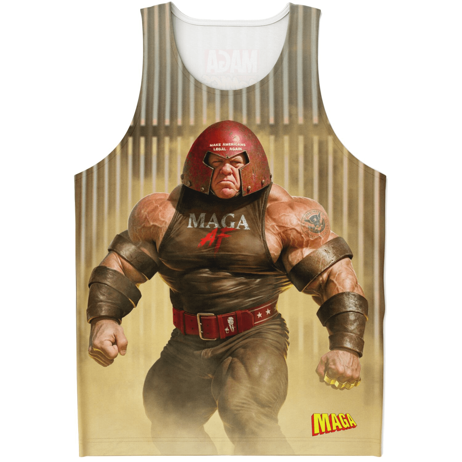 XS Homan All Over Print Tank Top maga trump