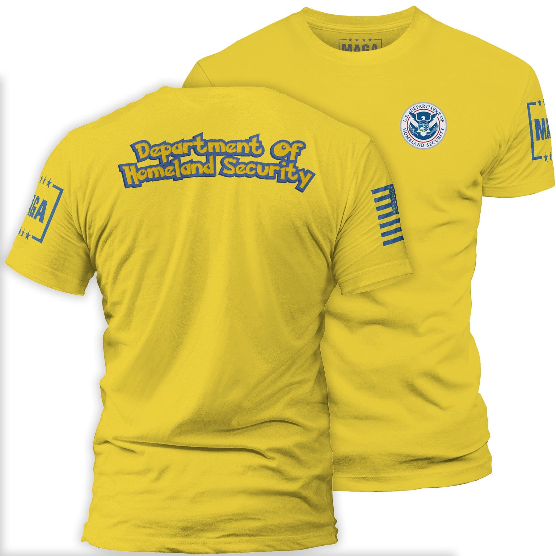 Yellow / S Department of Homeland Security maga trump