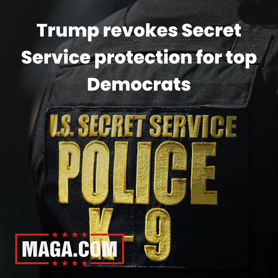 Trump revokes Secret Service protection for top Democrat