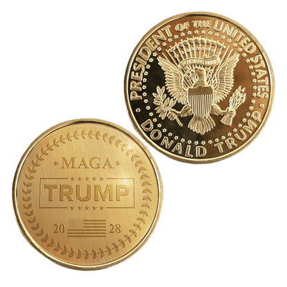 1 Coin Trump 2028 Gold Coin maga trump