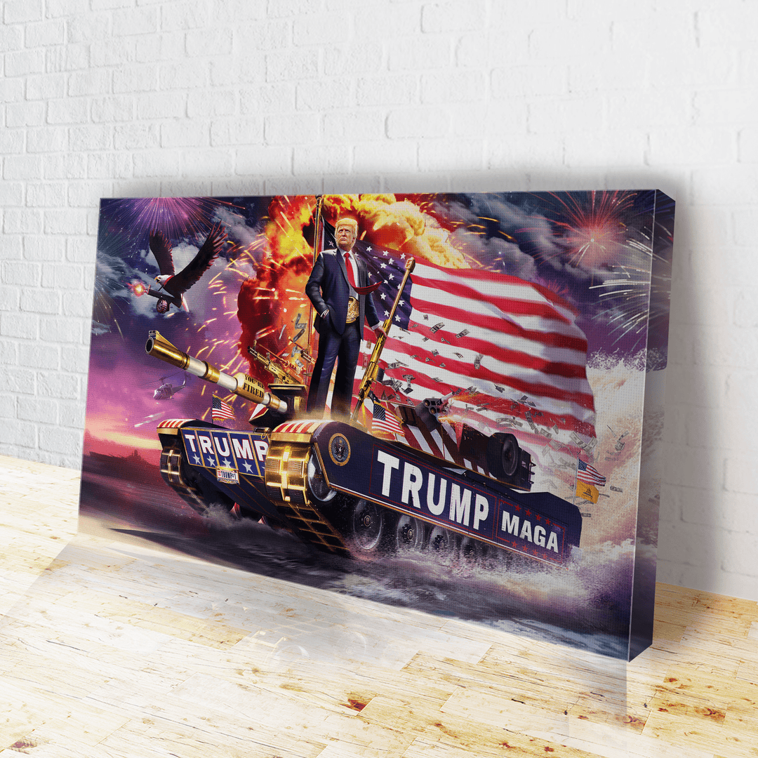 16x24 / .75 Trump Tank 2016 Remastered Canvas maga trump