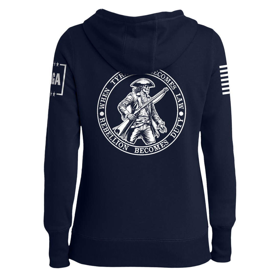 When Tyranny Become Law PatriotLadies Hoodie