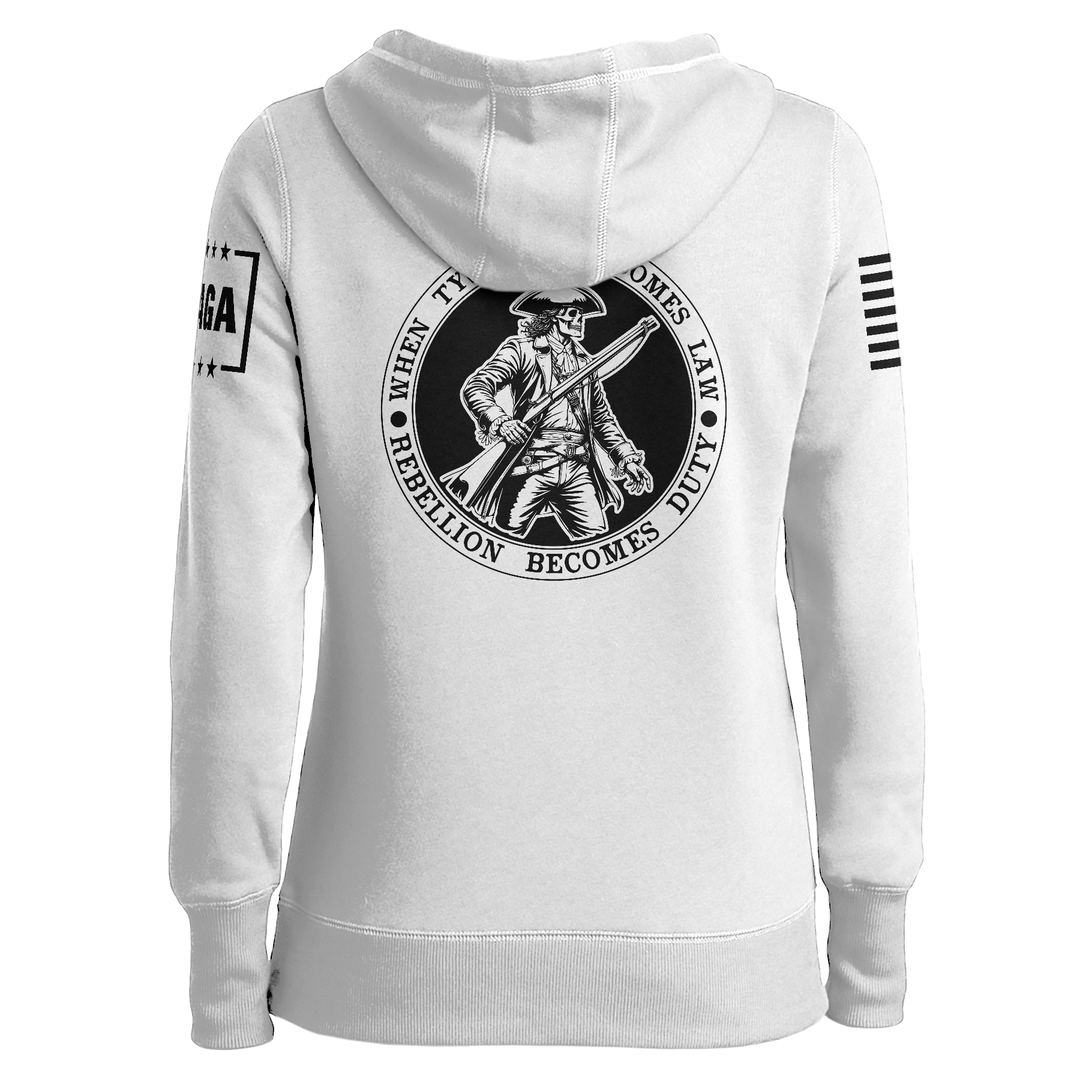 When Tyranny Become Law PatriotLadies Hoodie