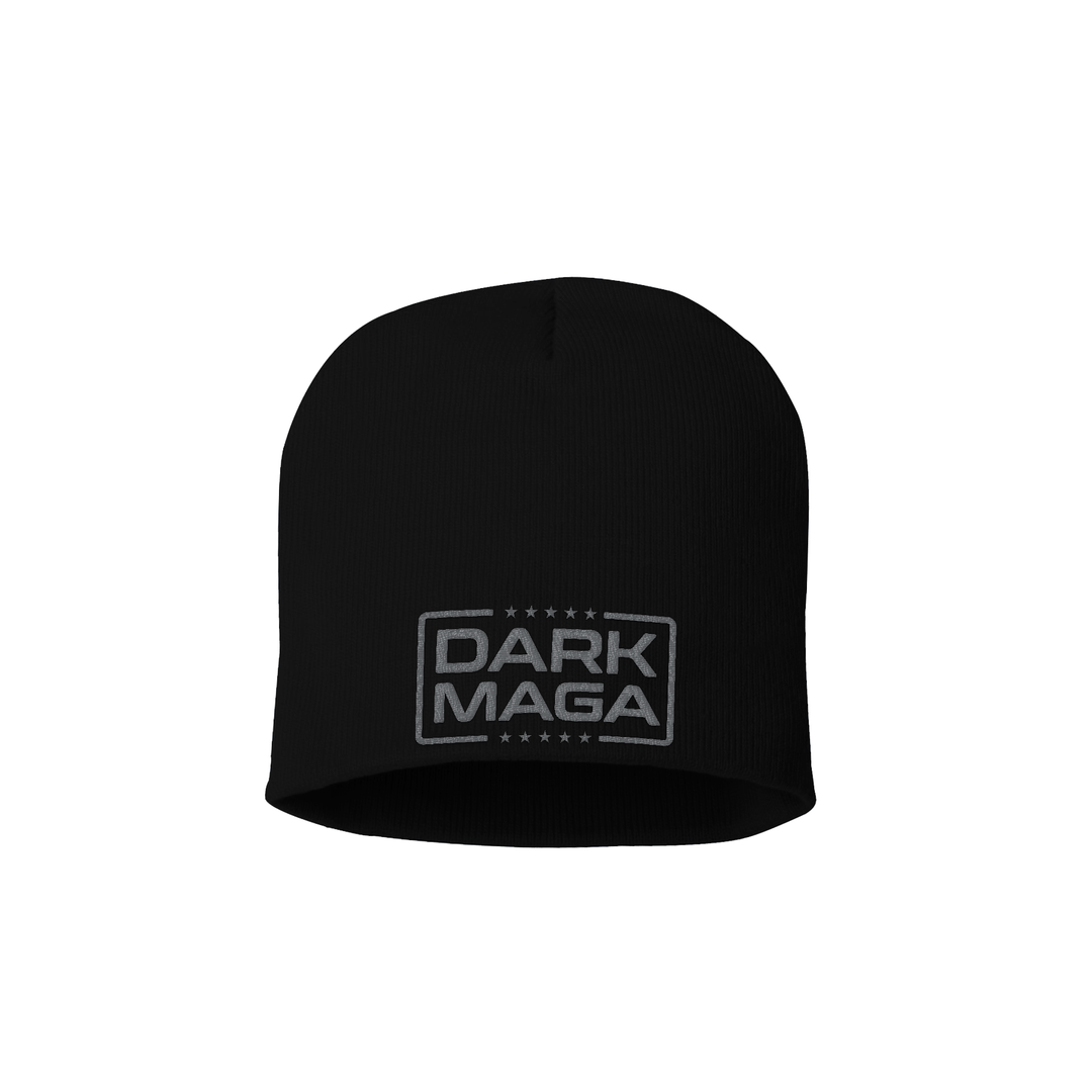 8 Inch Knit Hat / Black Dark Maga V6 Beanie maga trump