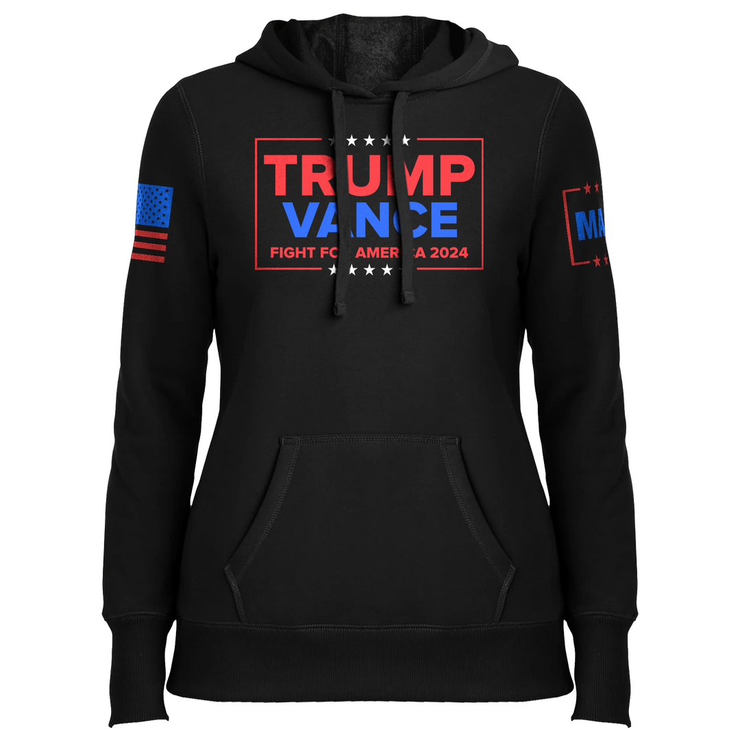 Trump Vance - Fight Ladies Hoodie