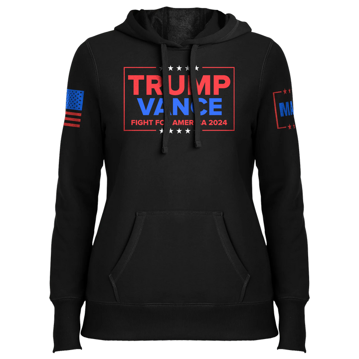 Trump Vance - Fight Ladies Hoodie