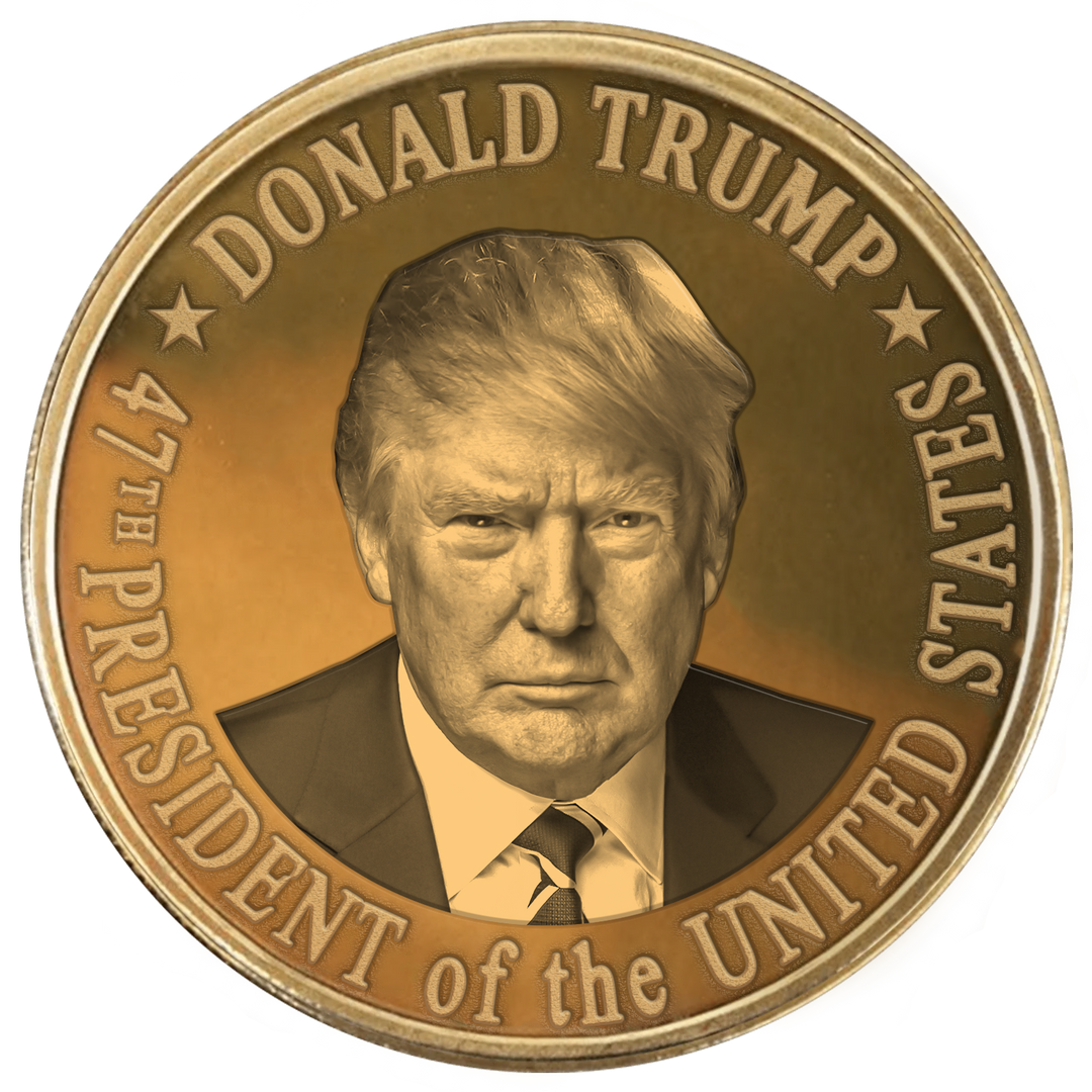 Trump 47th President Gold Coin