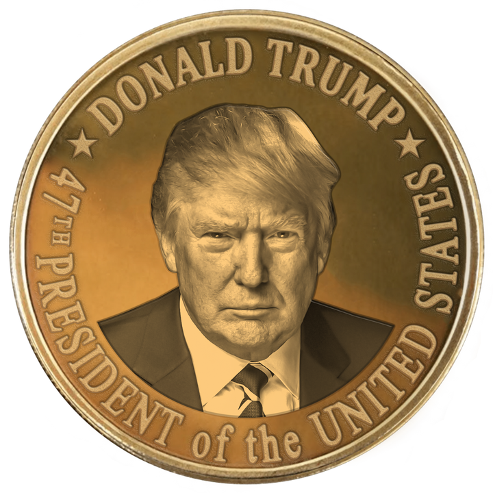 Trump 47th President Gold Coin