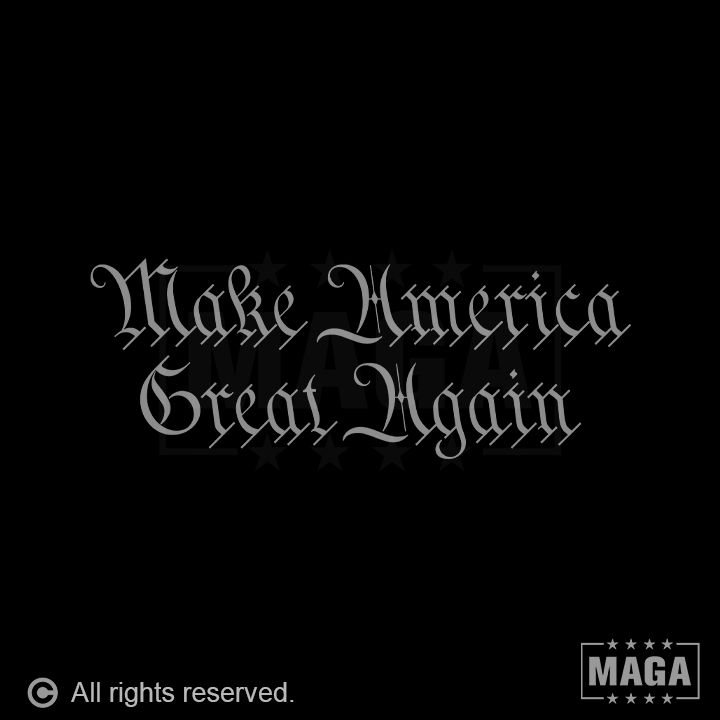 Dark Make America Great Again Constitution