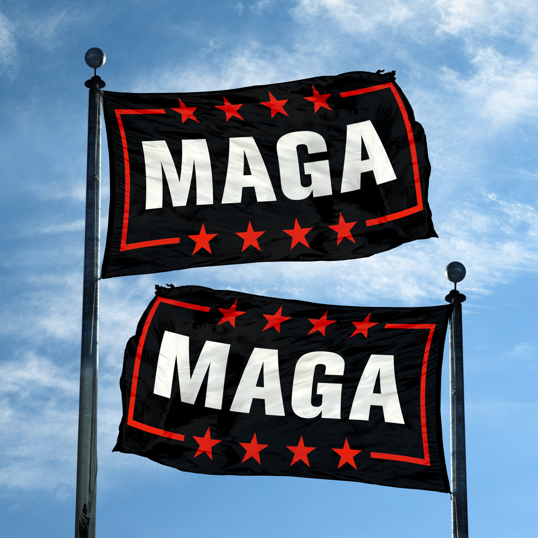 MAGA Black Flag - Double Sided