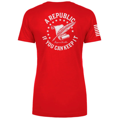 A Republic if you can keep it Ladies Tee maga trump